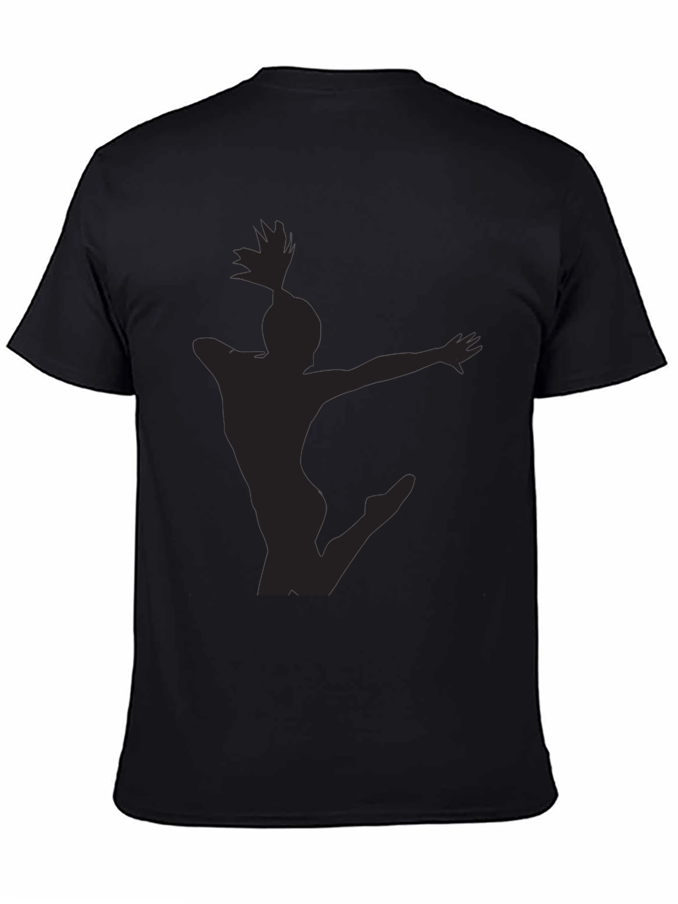 Silhouette Gymnast Black T-Shirt