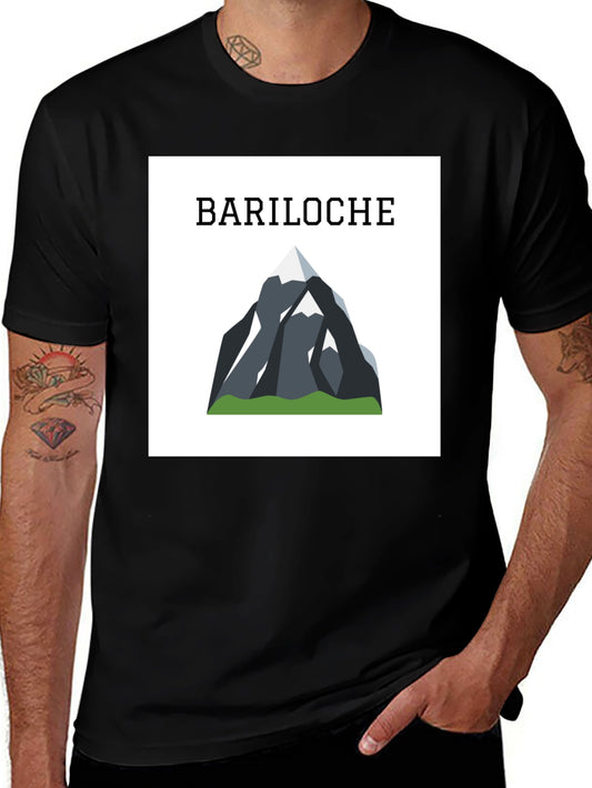Bariloche Mountain Graphic Tee - Black