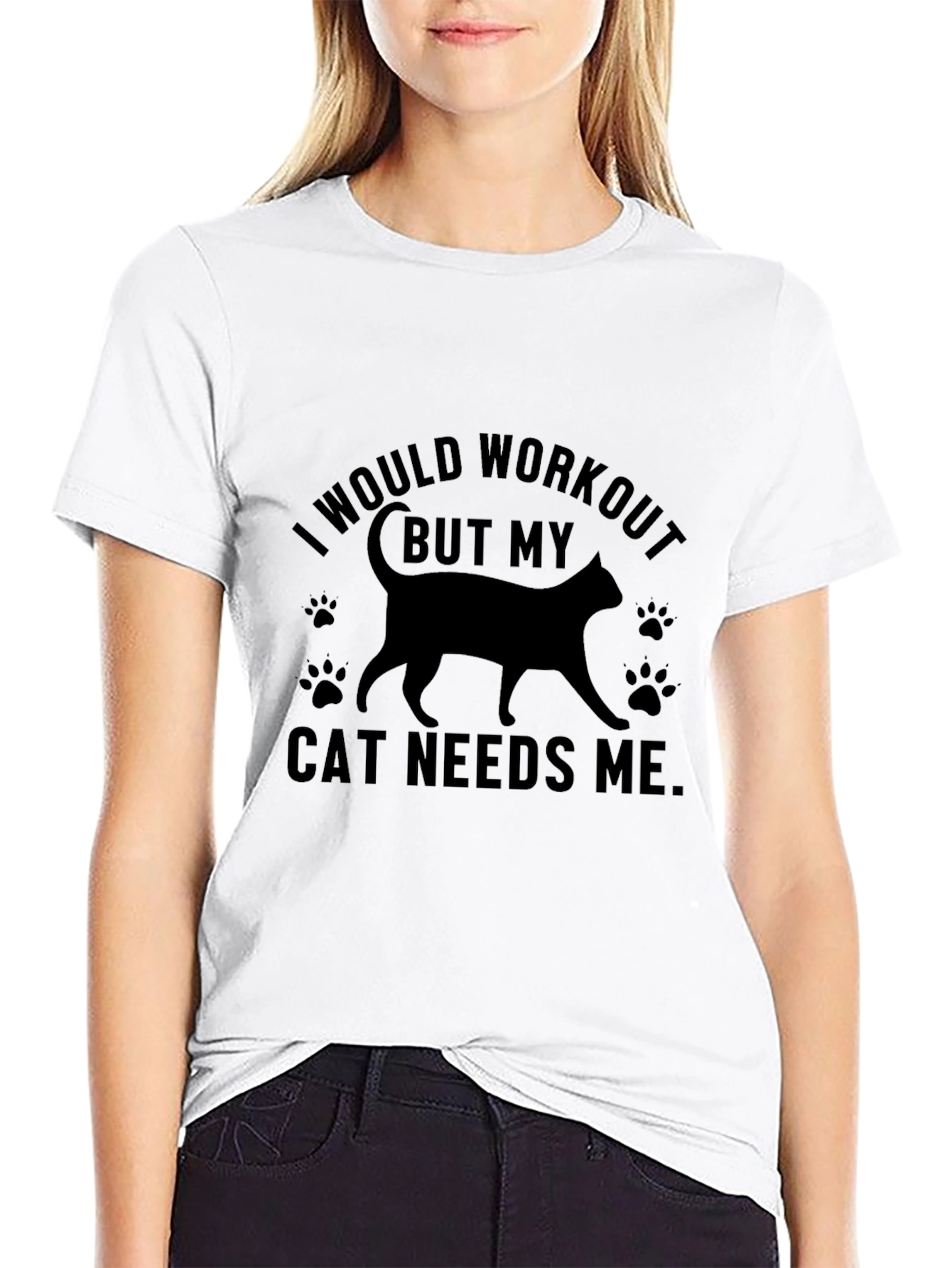Cat Needs Me Graphic T-Shirt