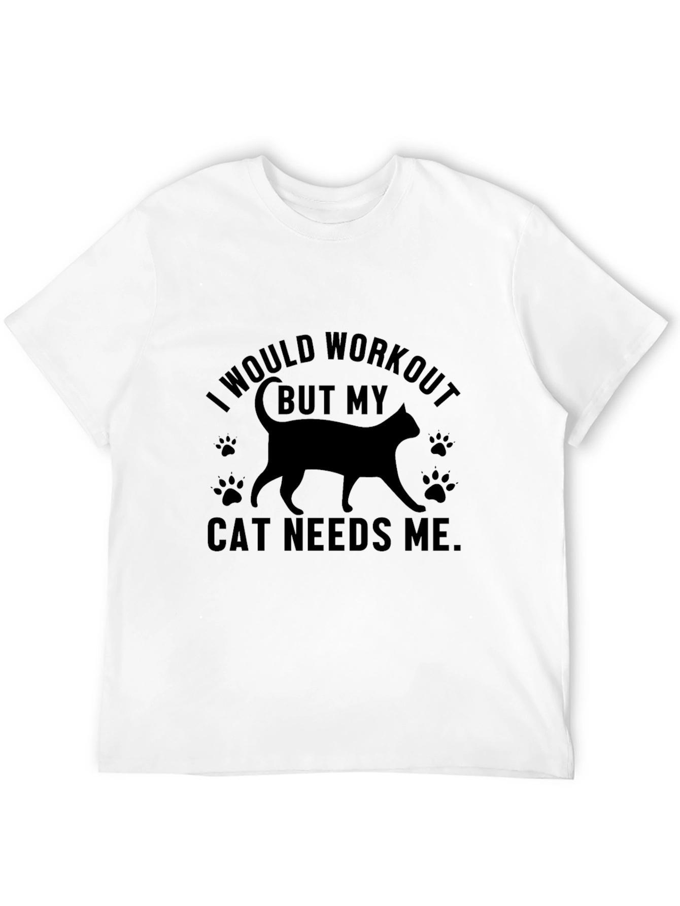 Cat Needs Me Graphic T-Shirt