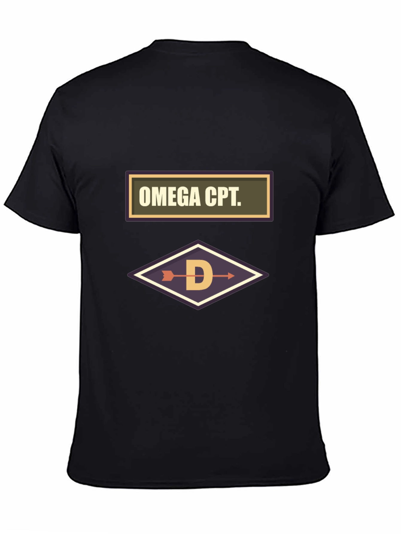 Omega CPT Graphic Tee - Arrow Design Black T-Shirt