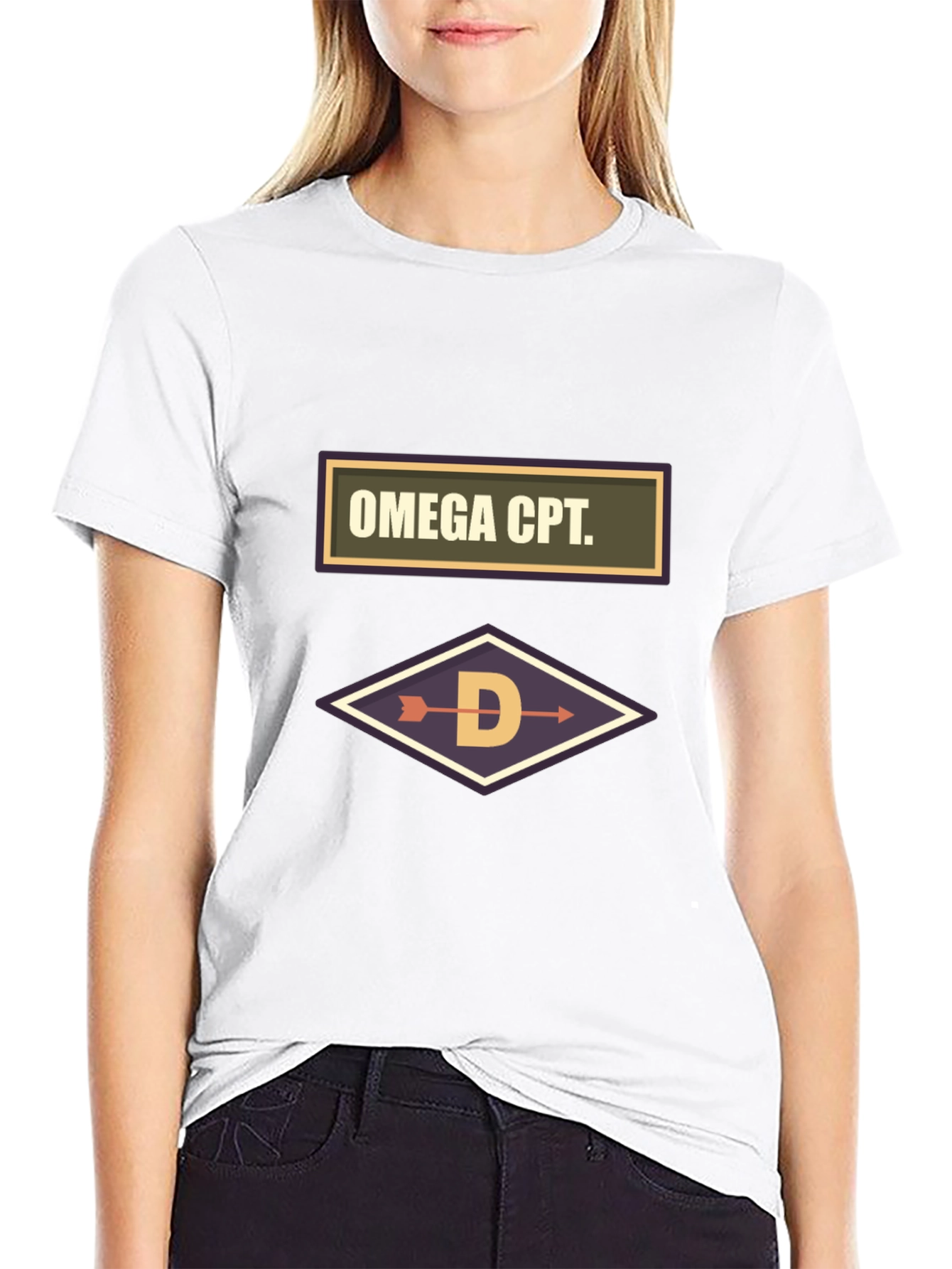 Omega CPT Graphic Tee - Arrow Design Black T-Shirt