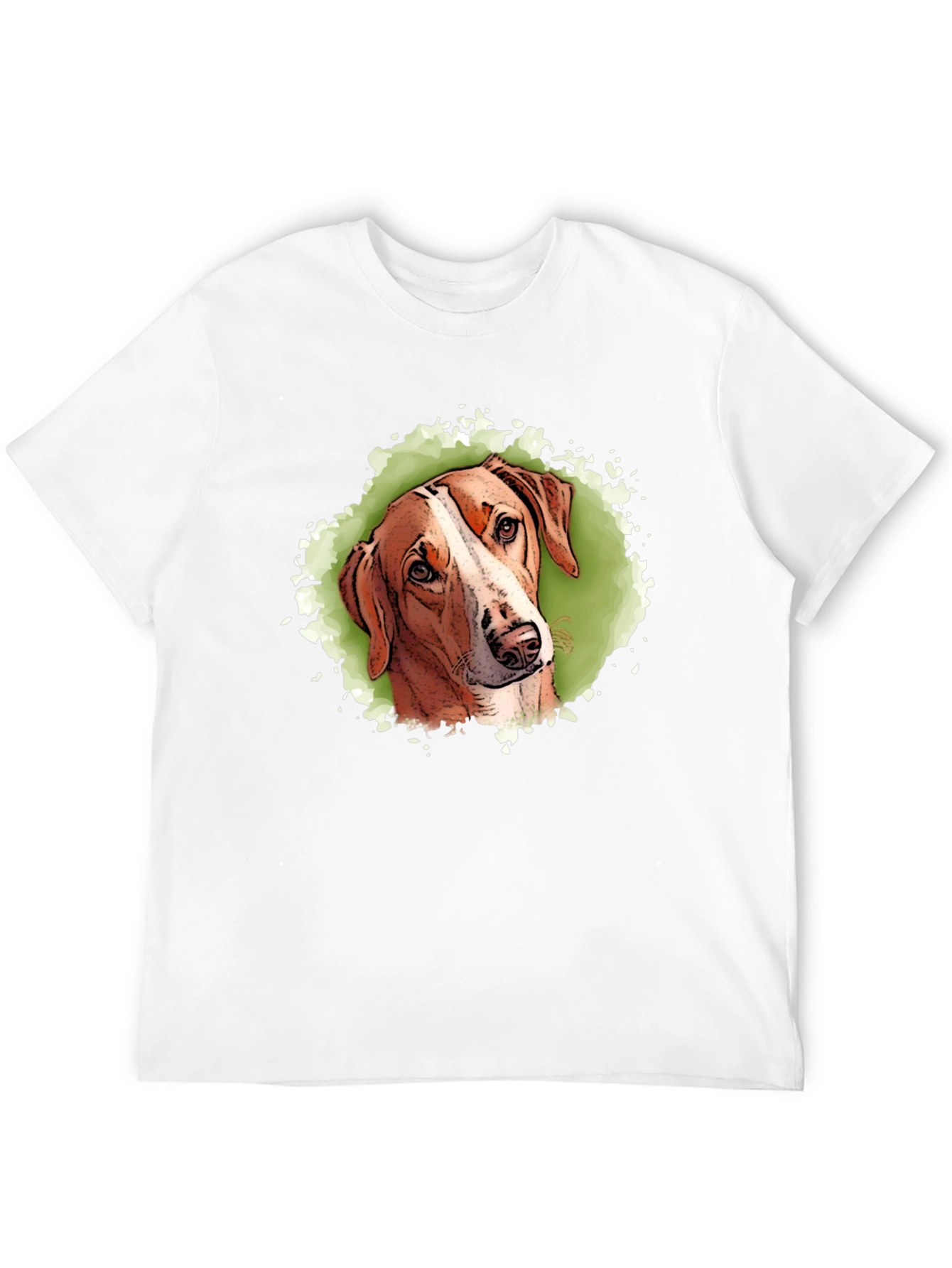 Dog Portrait T-Shirt - Artistic Graphic Tee