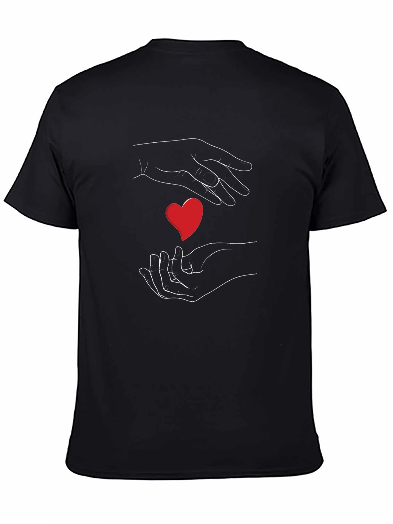 Heart Hands Graphic Tee - Express Your Love