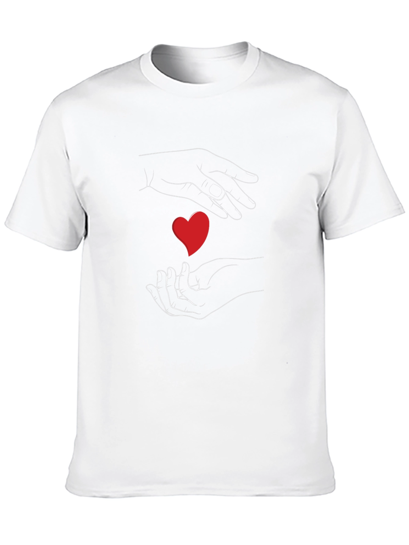 Heart Hands Graphic Tee - Express Your Love