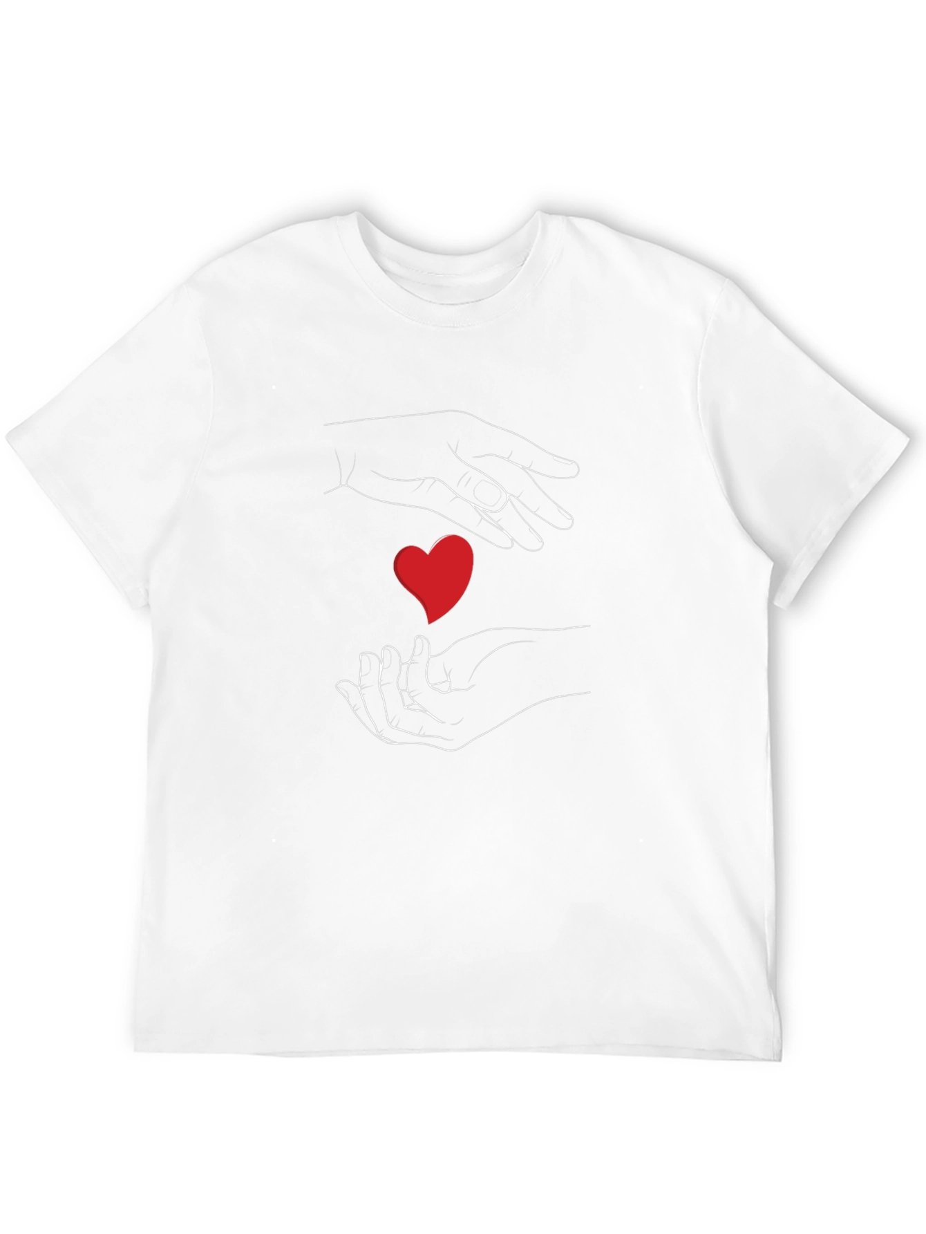 Heart Hands Graphic Tee - Express Your Love