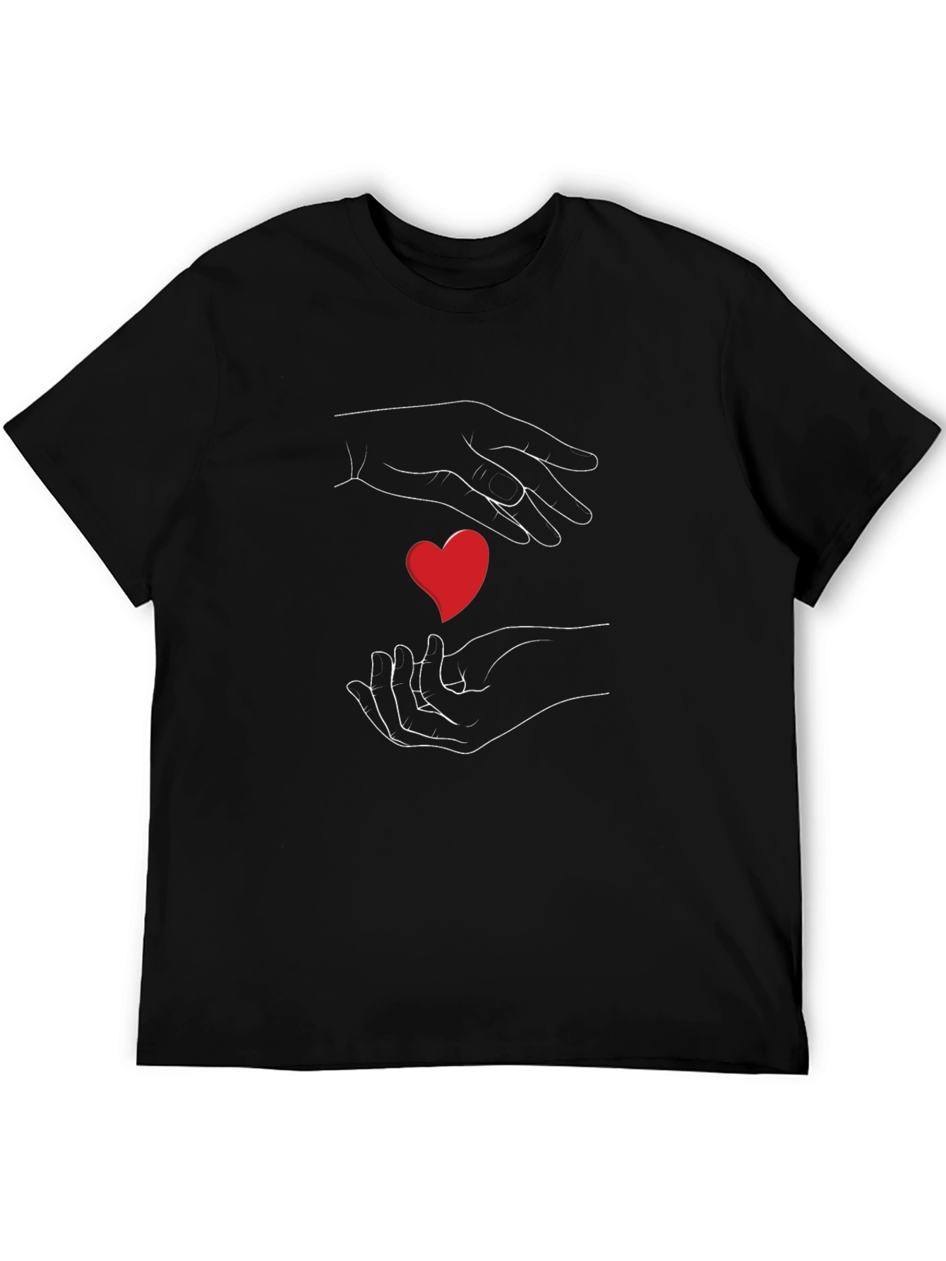 Heart Hands Graphic Tee - Express Your Love