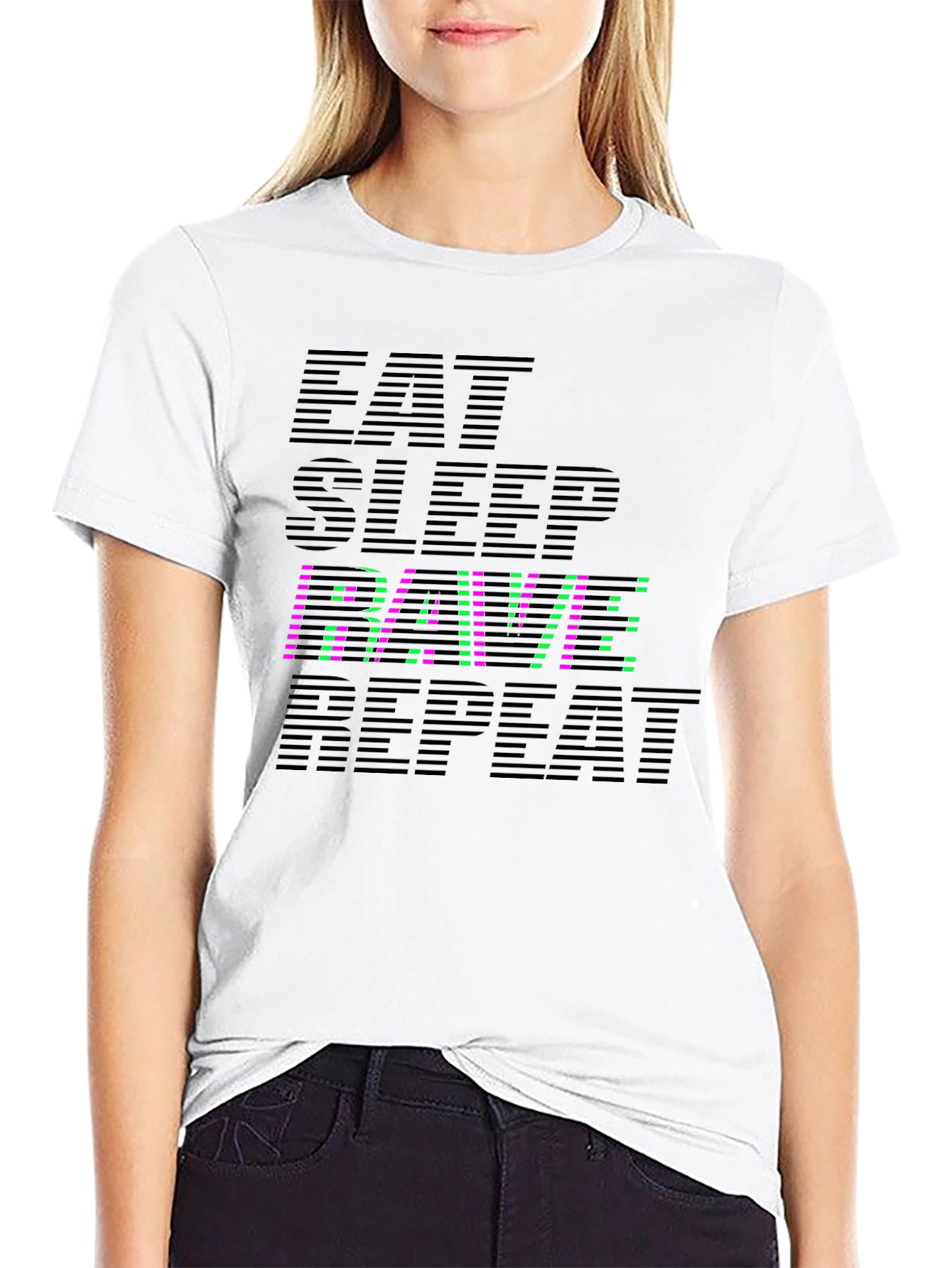 Eat Sleep RAVE Repeat Graphic Tee