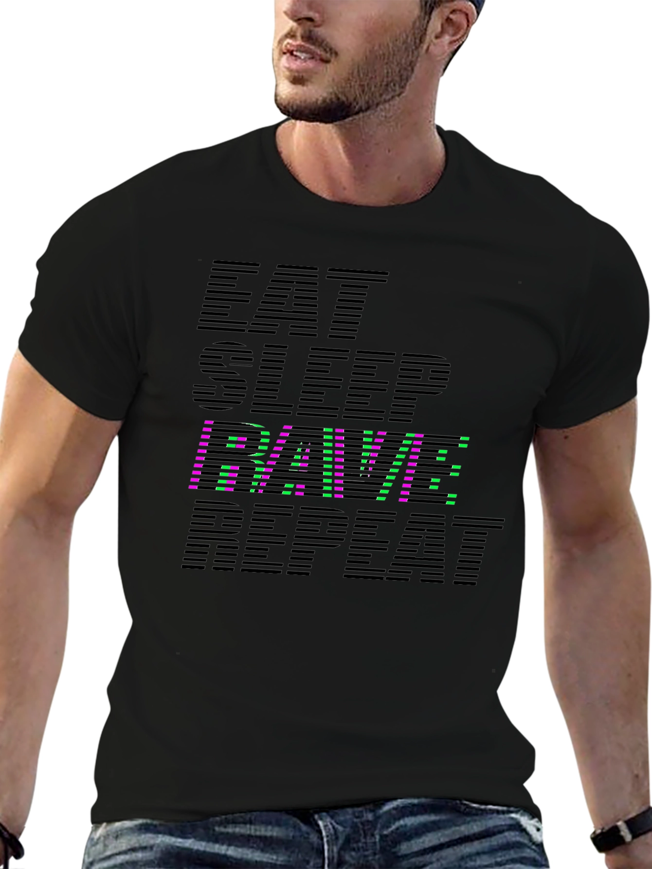Eat Sleep RAVE Repeat Graphic Tee