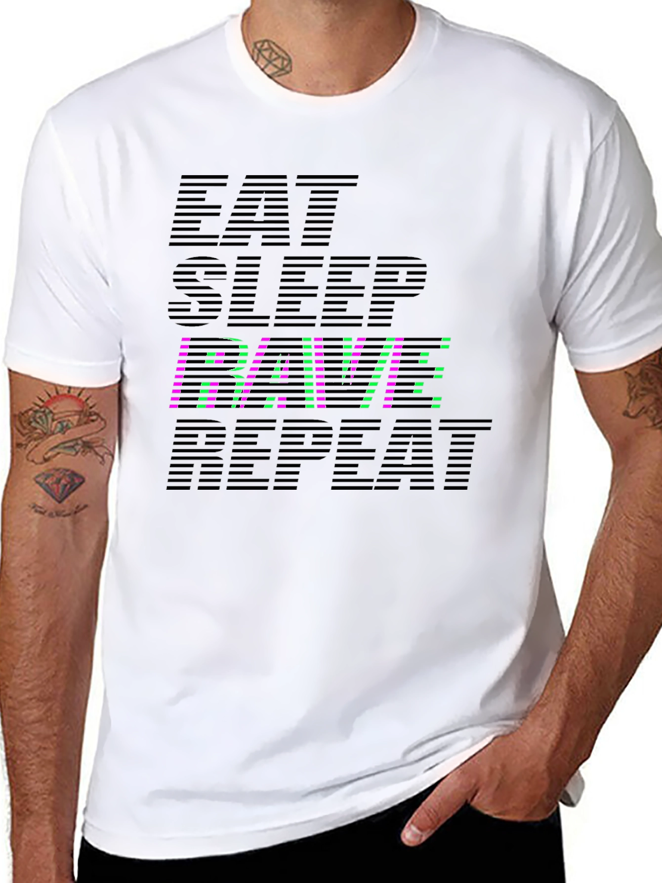 Eat Sleep RAVE Repeat Graphic Tee