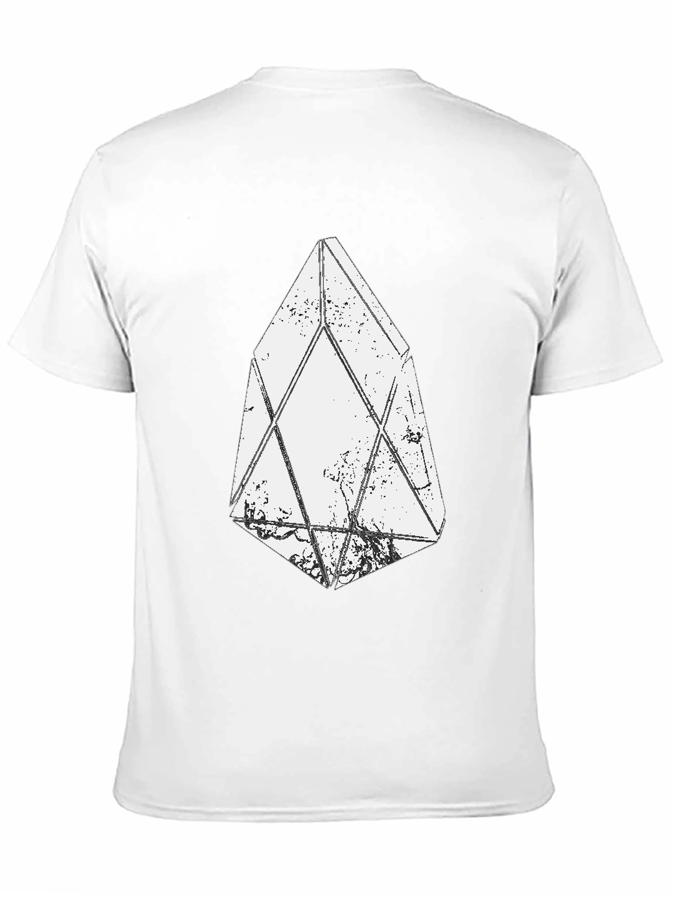 Geometric Crystal Graphic Black T-Shirt