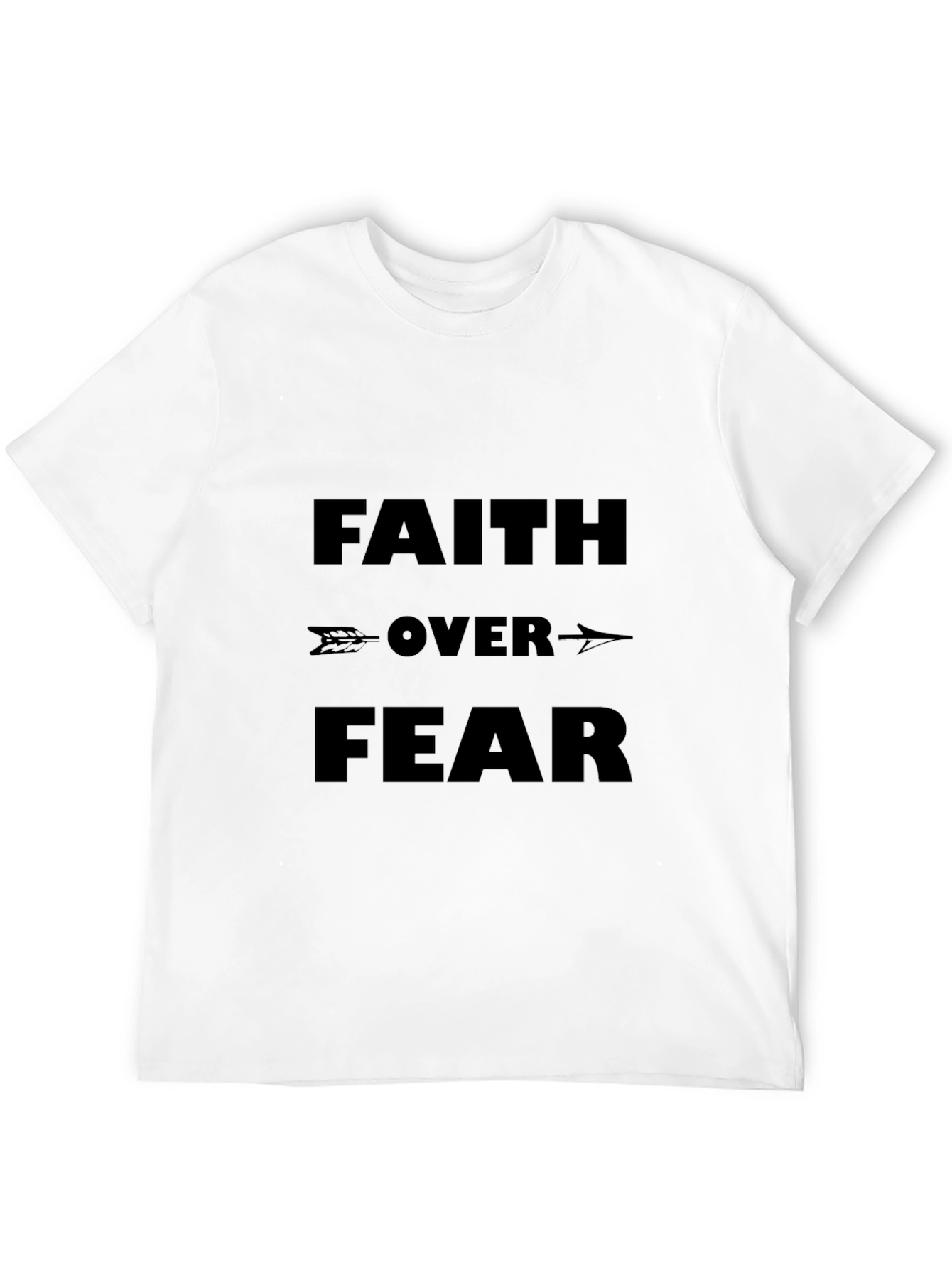 Faith Over Fear Graphic Tee - Black