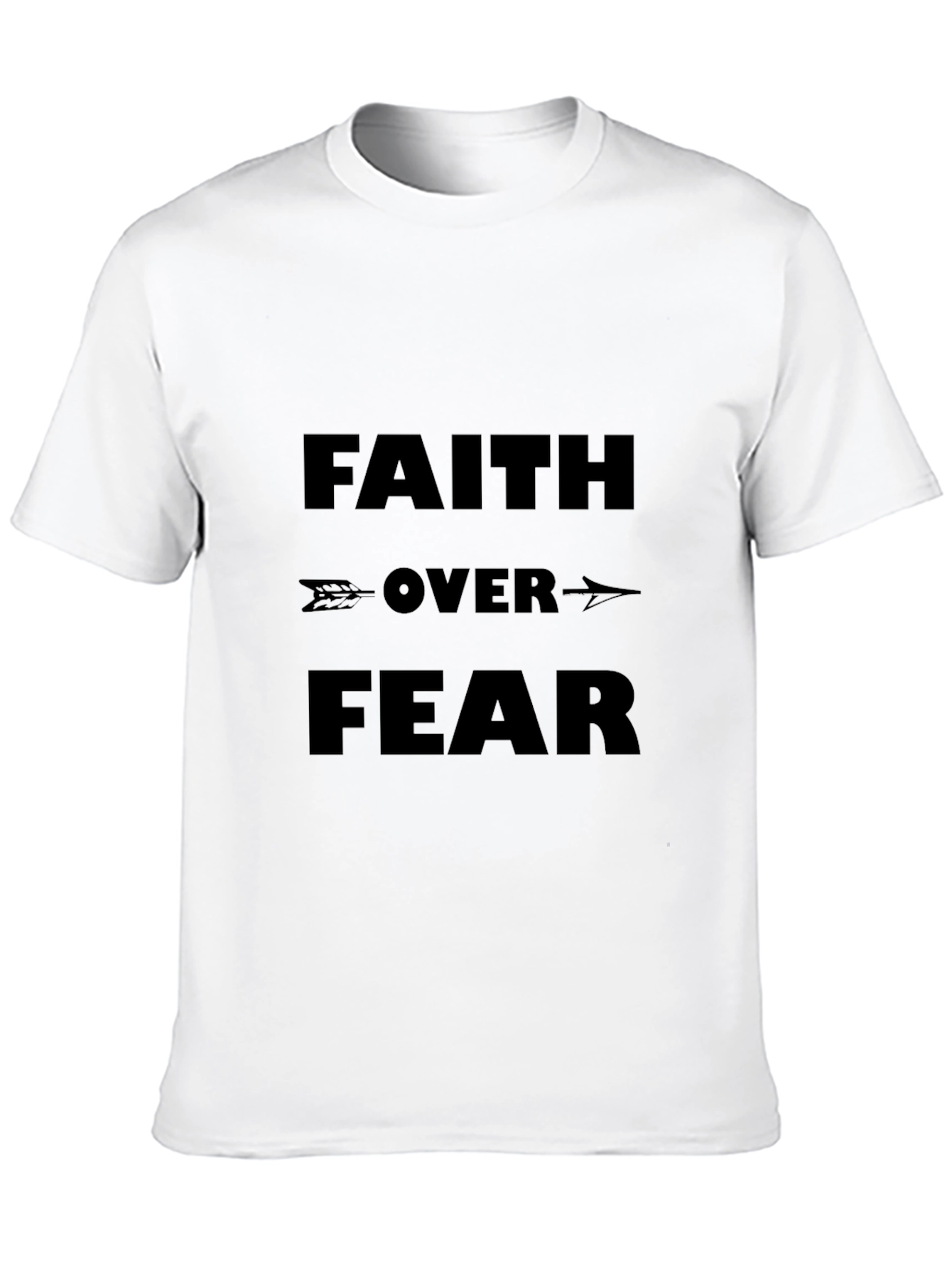 Faith Over Fear Graphic Tee - Black