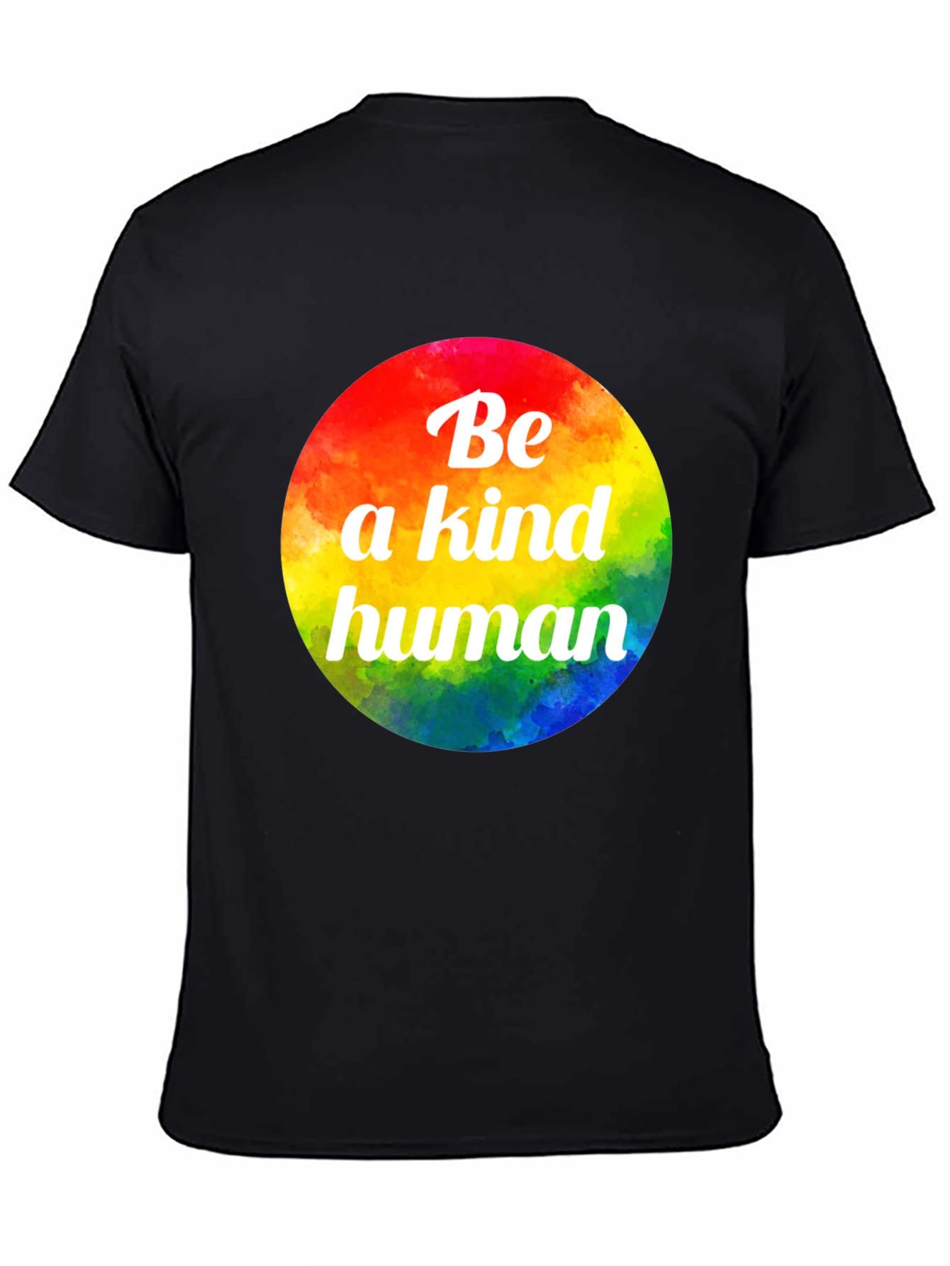 Be a Kind Human Rainbow Graphic Tee