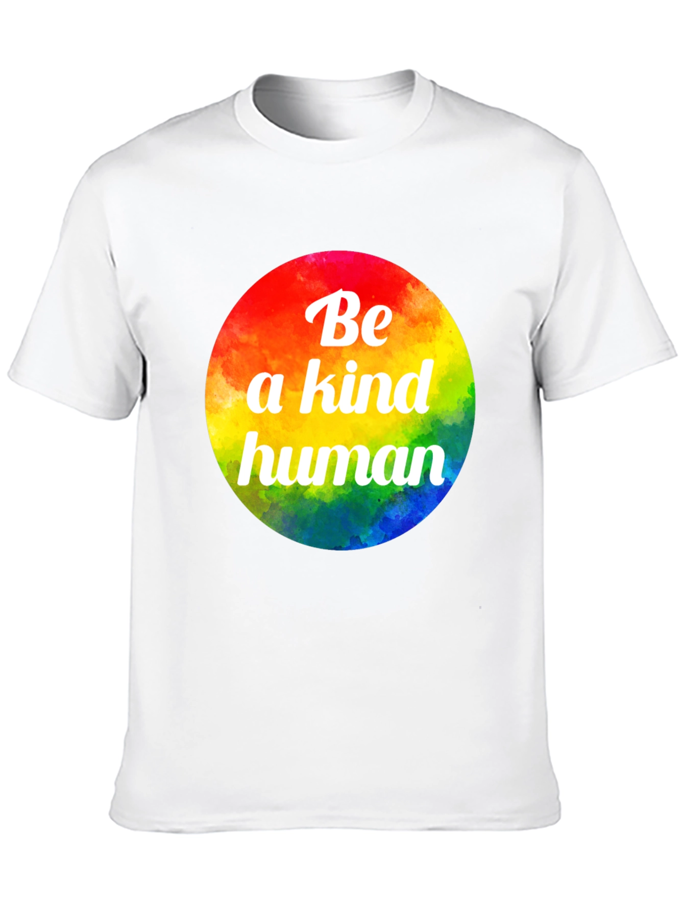Be a Kind Human Rainbow Graphic Tee