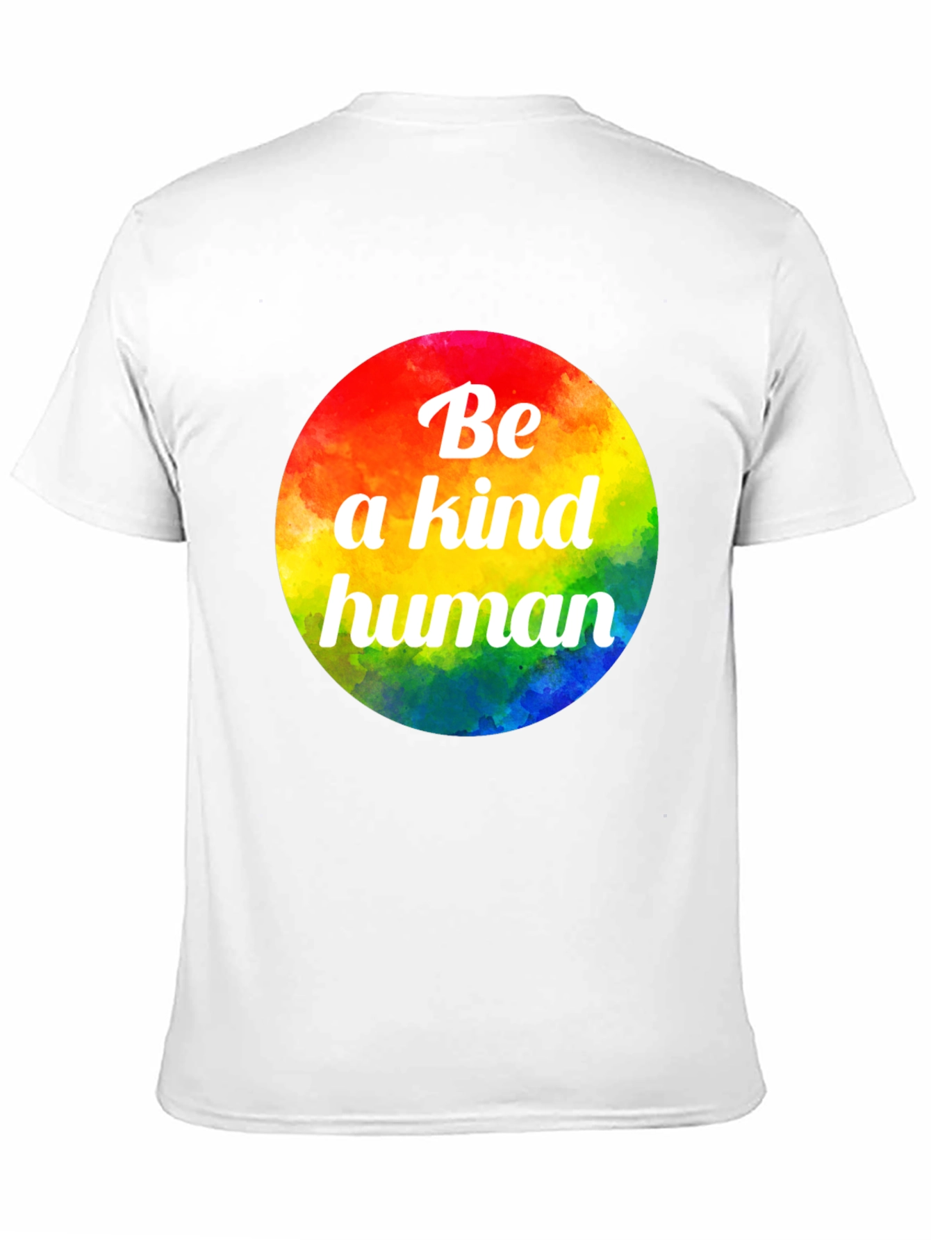 Be a Kind Human Rainbow Graphic Tee