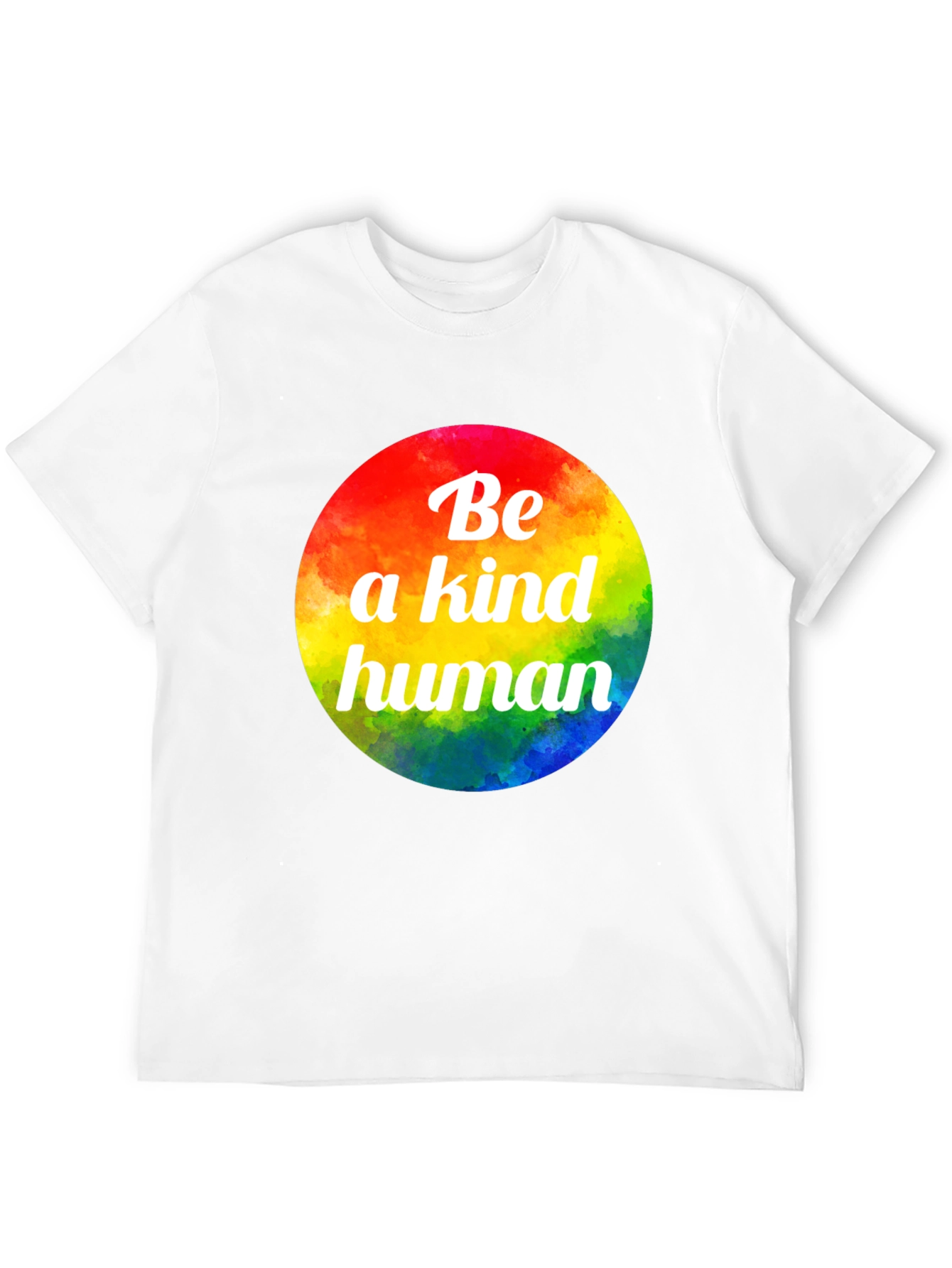 Be a Kind Human Rainbow Graphic Tee