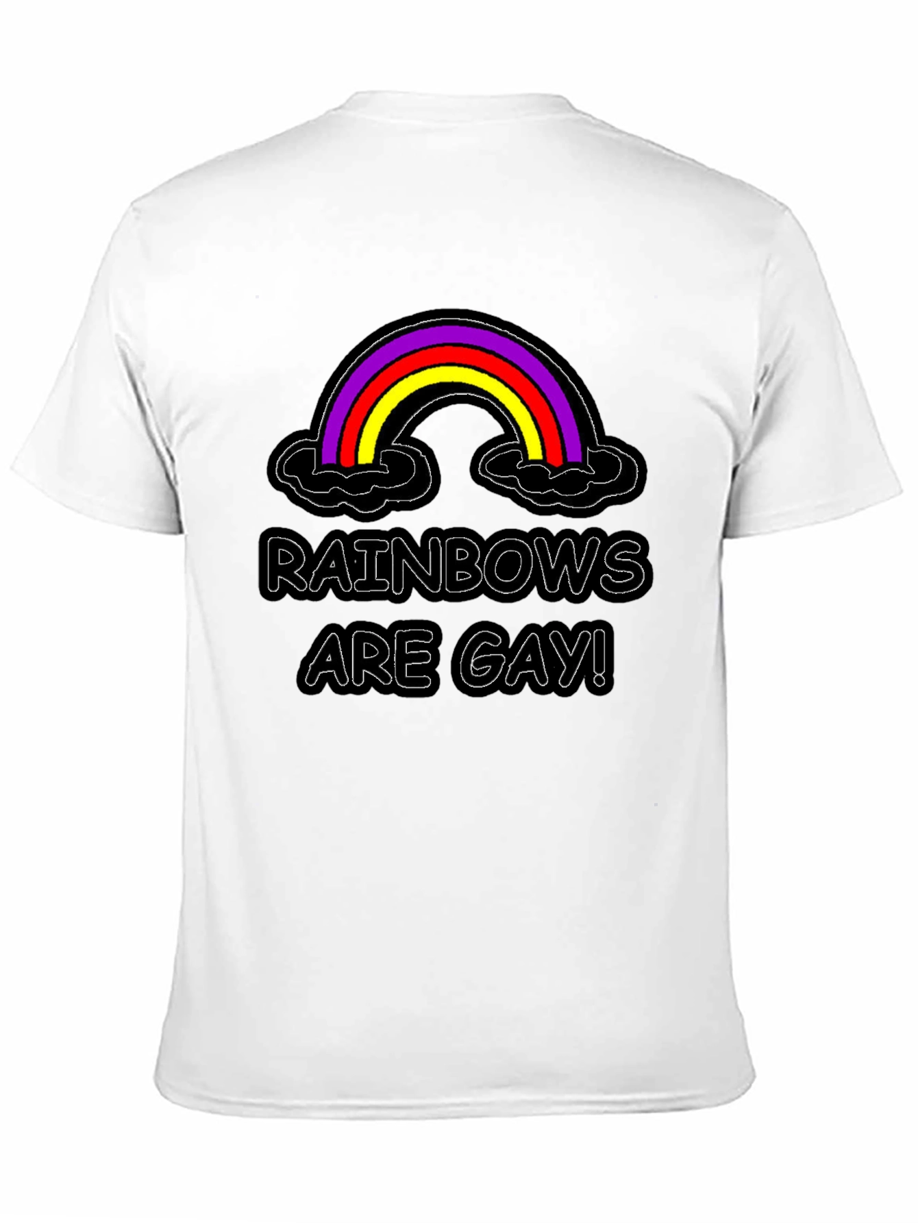 Rainbows Are Gay Black T-Shirt