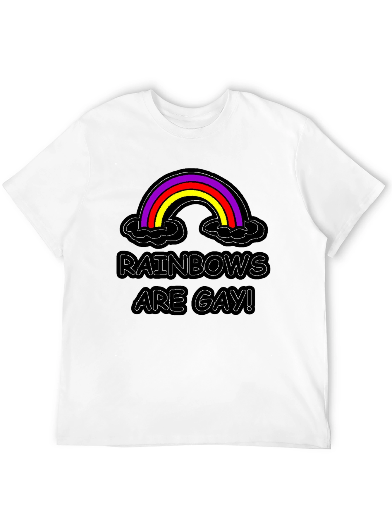 Rainbows Are Gay Black T-Shirt