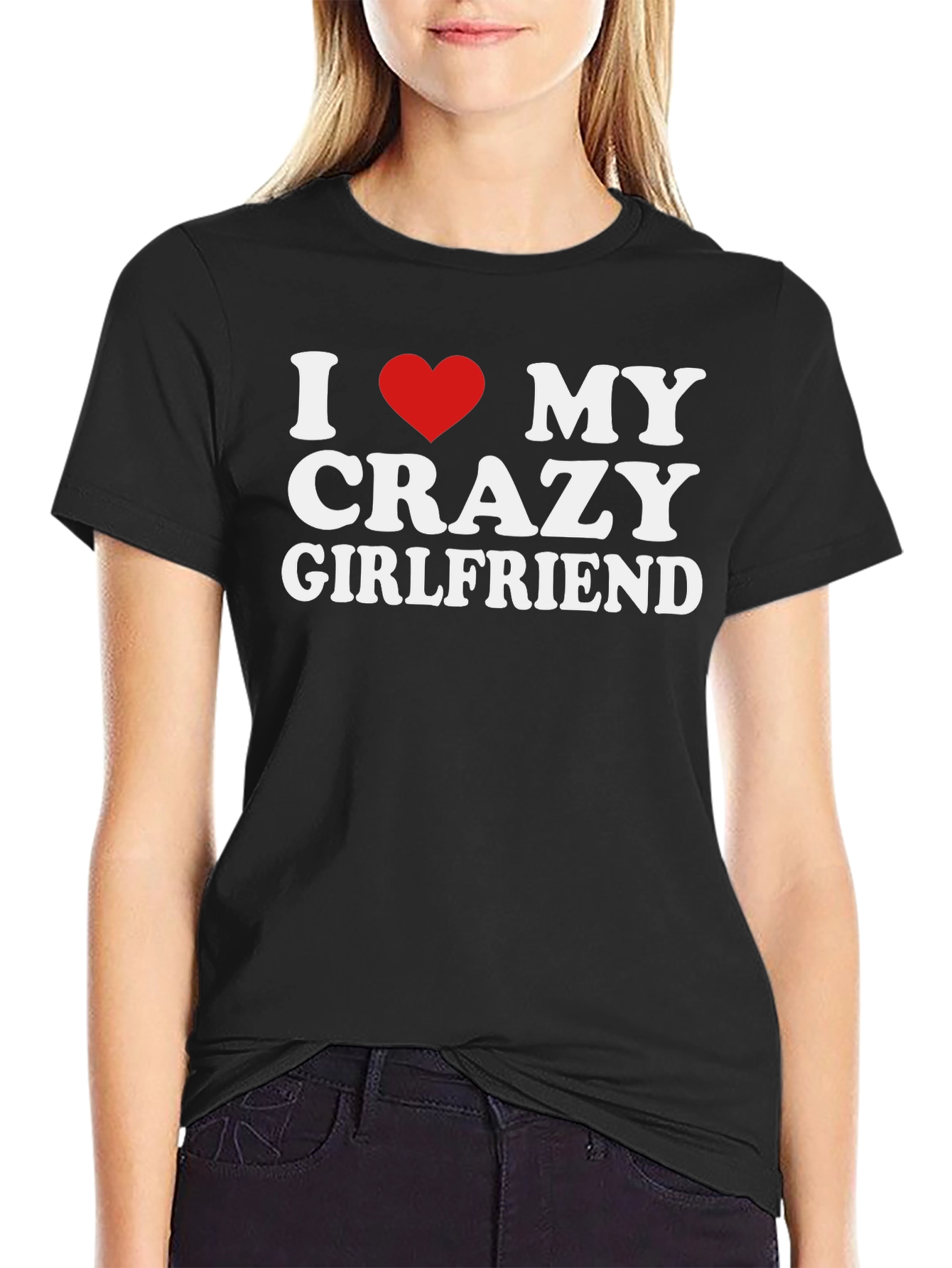 I Heart My Crazy Girlfriend Graphic Tee