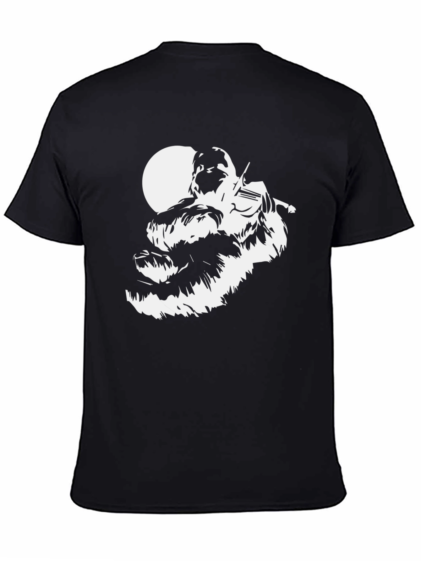 Wookiee Fiddler Graphic Tee - Black Cotton Blend