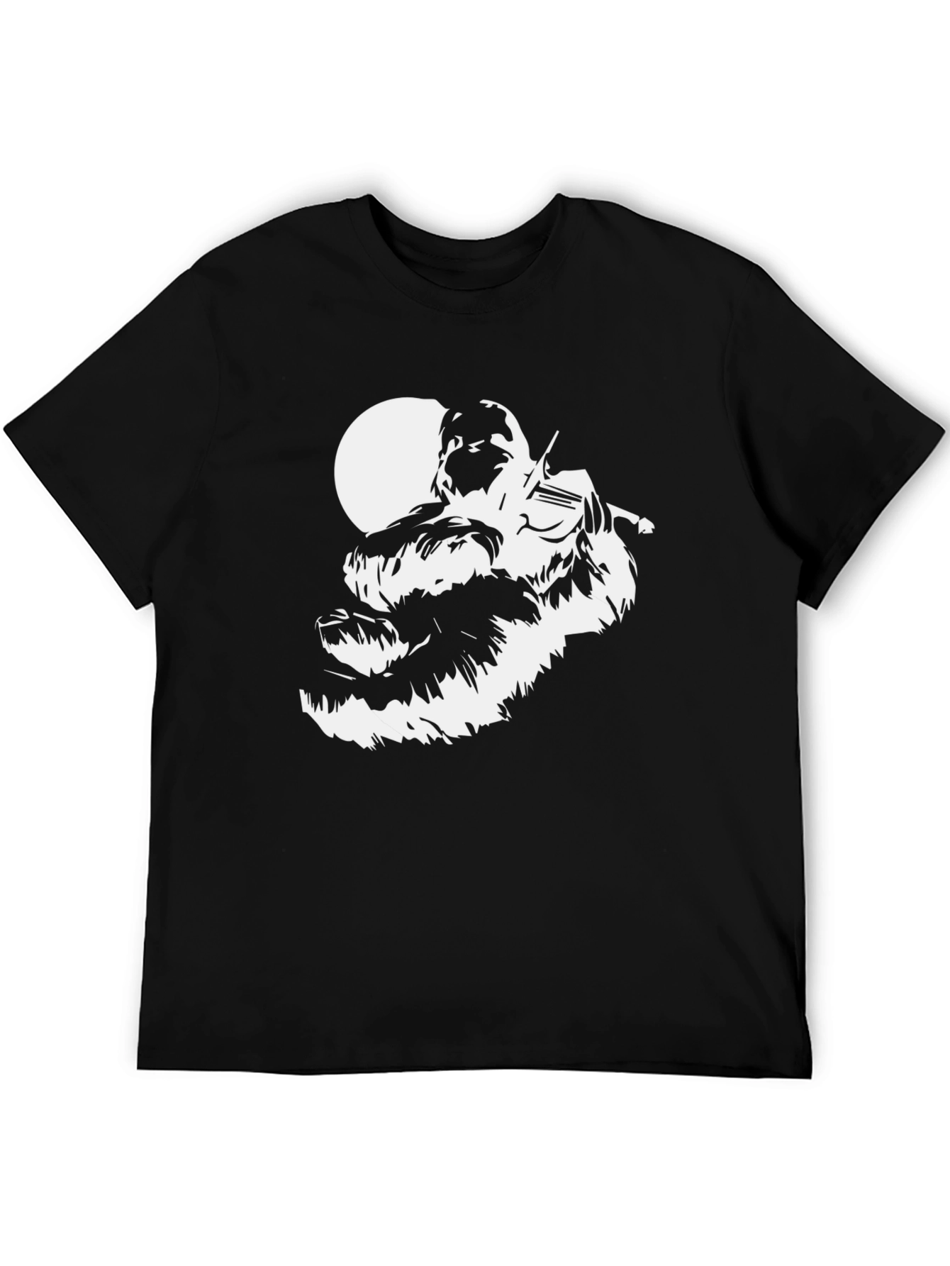 Wookiee Fiddler Graphic Tee - Black Cotton Blend