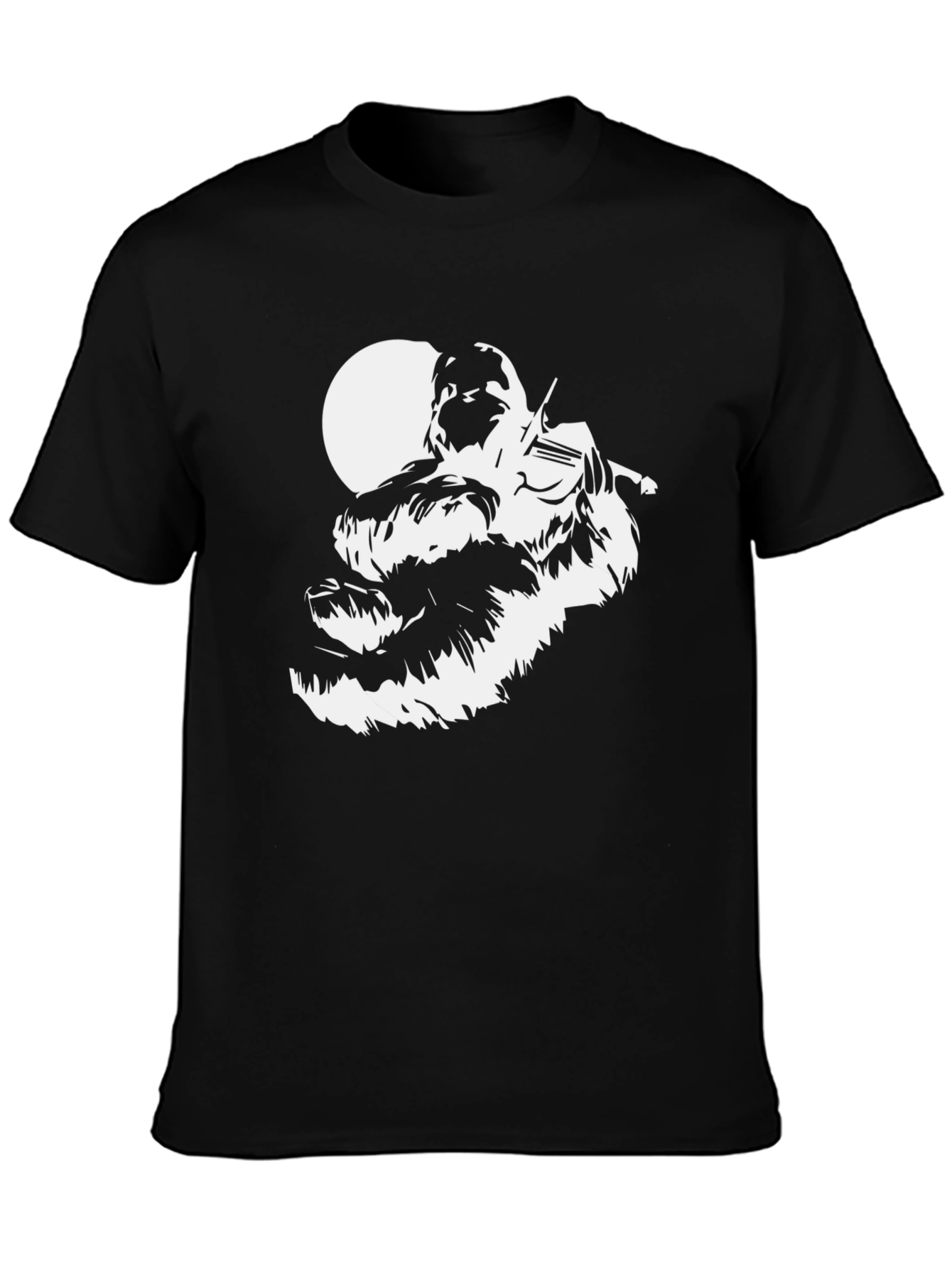 Wookiee Fiddler Graphic Tee - Black Cotton Blend