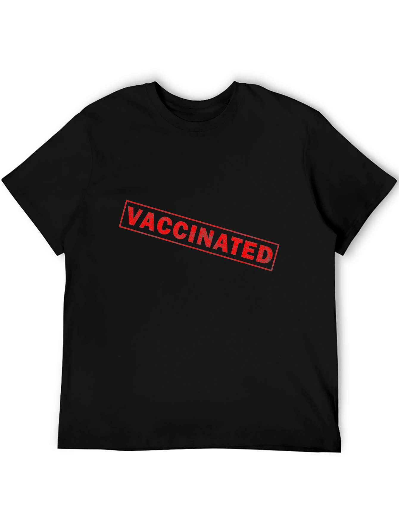 Vaccinated Black T-Shirt