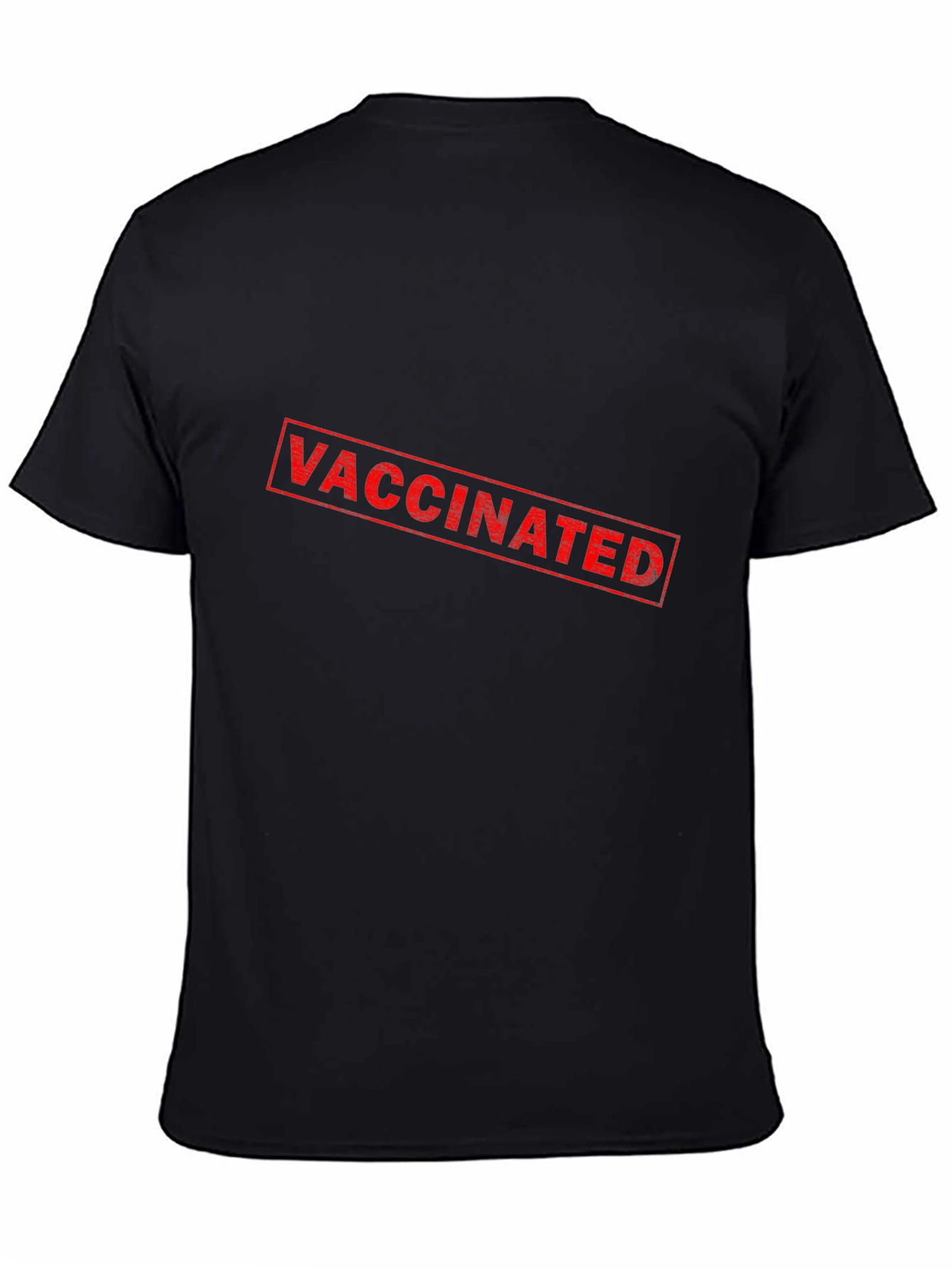 Vaccinated Black T-Shirt