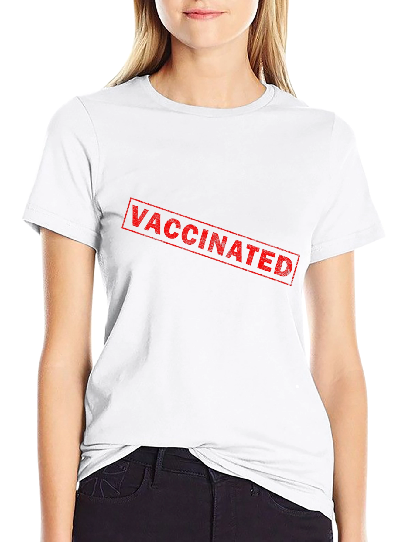 Vaccinated Black T-Shirt