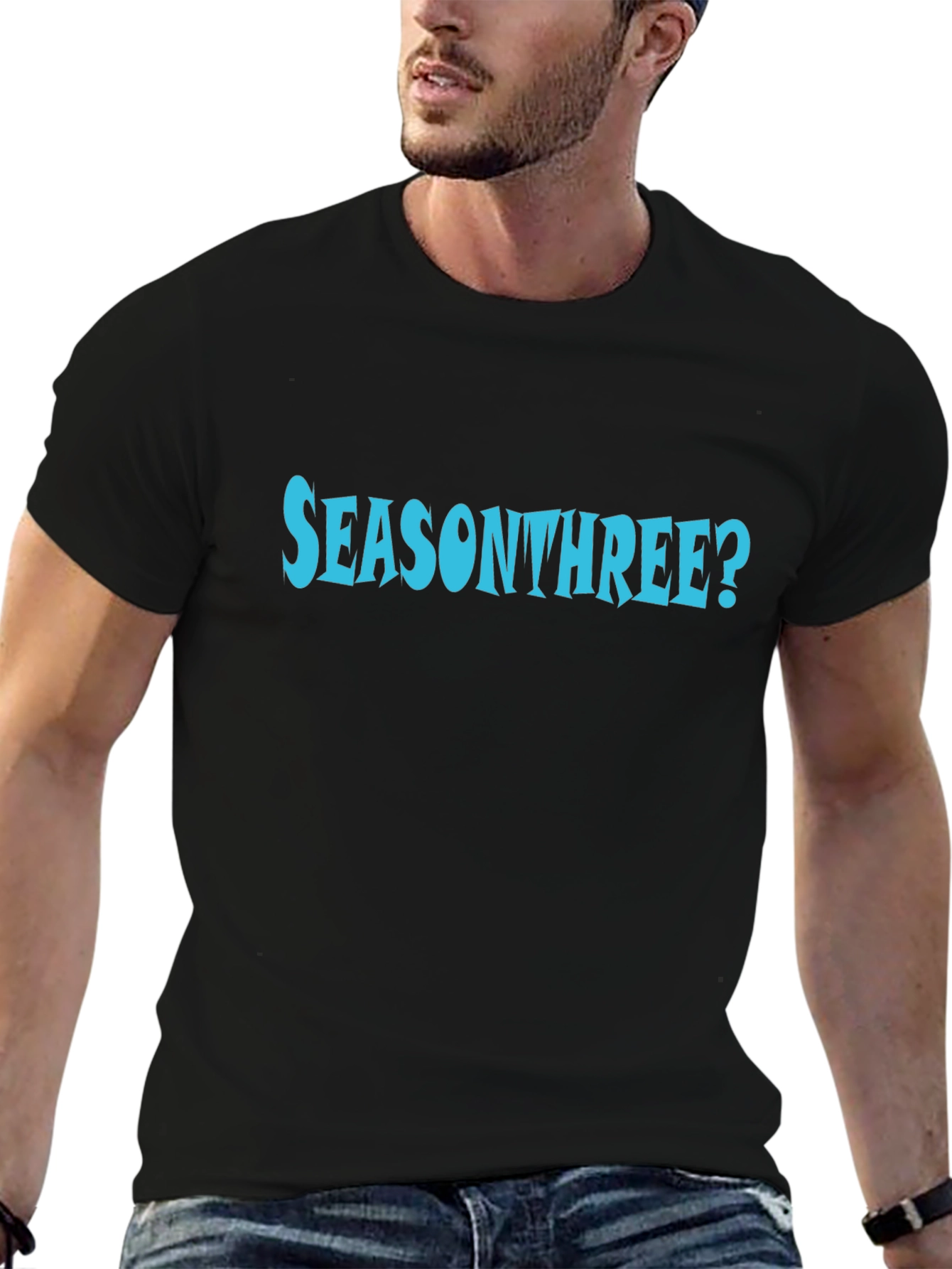 Season Three? Graphic T-Shirt - Black