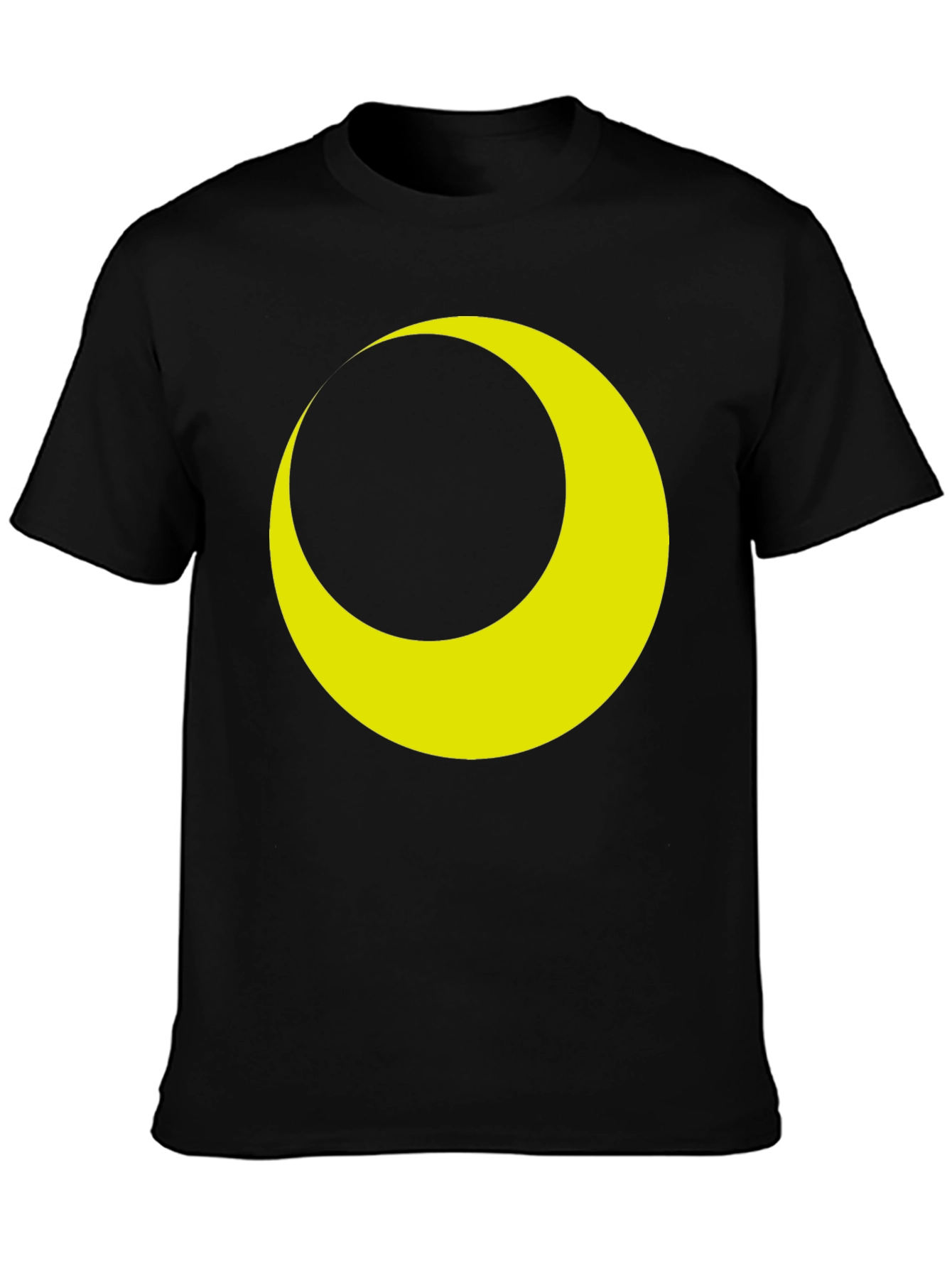 Crescent Moon Graphic Tee - Stylish Black T-Shirt