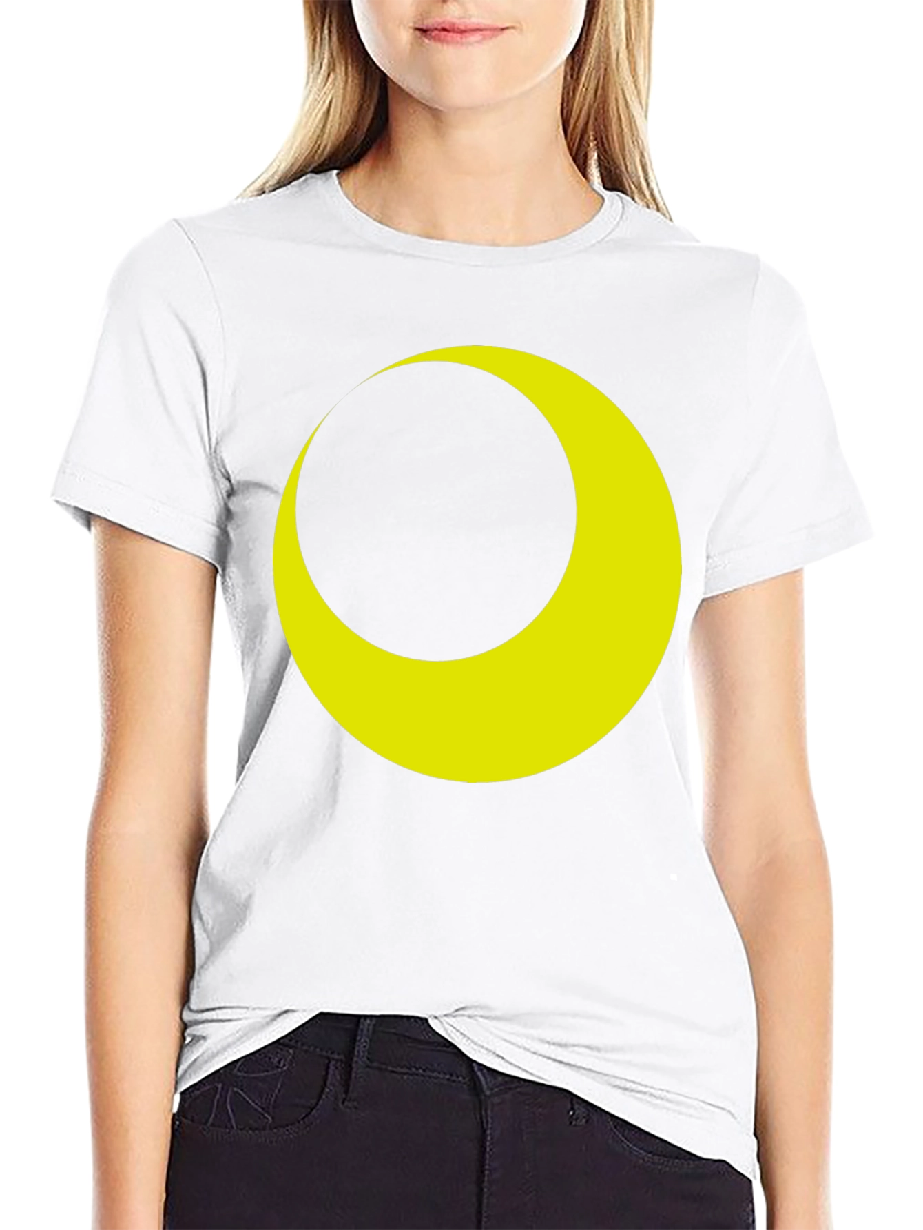 Crescent Moon Graphic Tee - Stylish Black T-Shirt