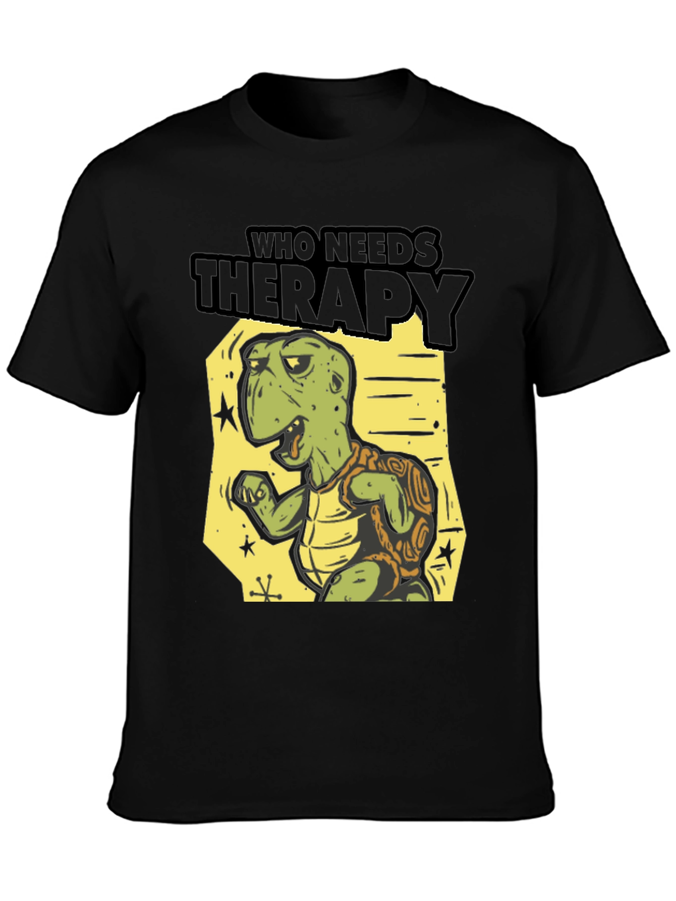 Who Needs Therapy Turtle T-Shirt