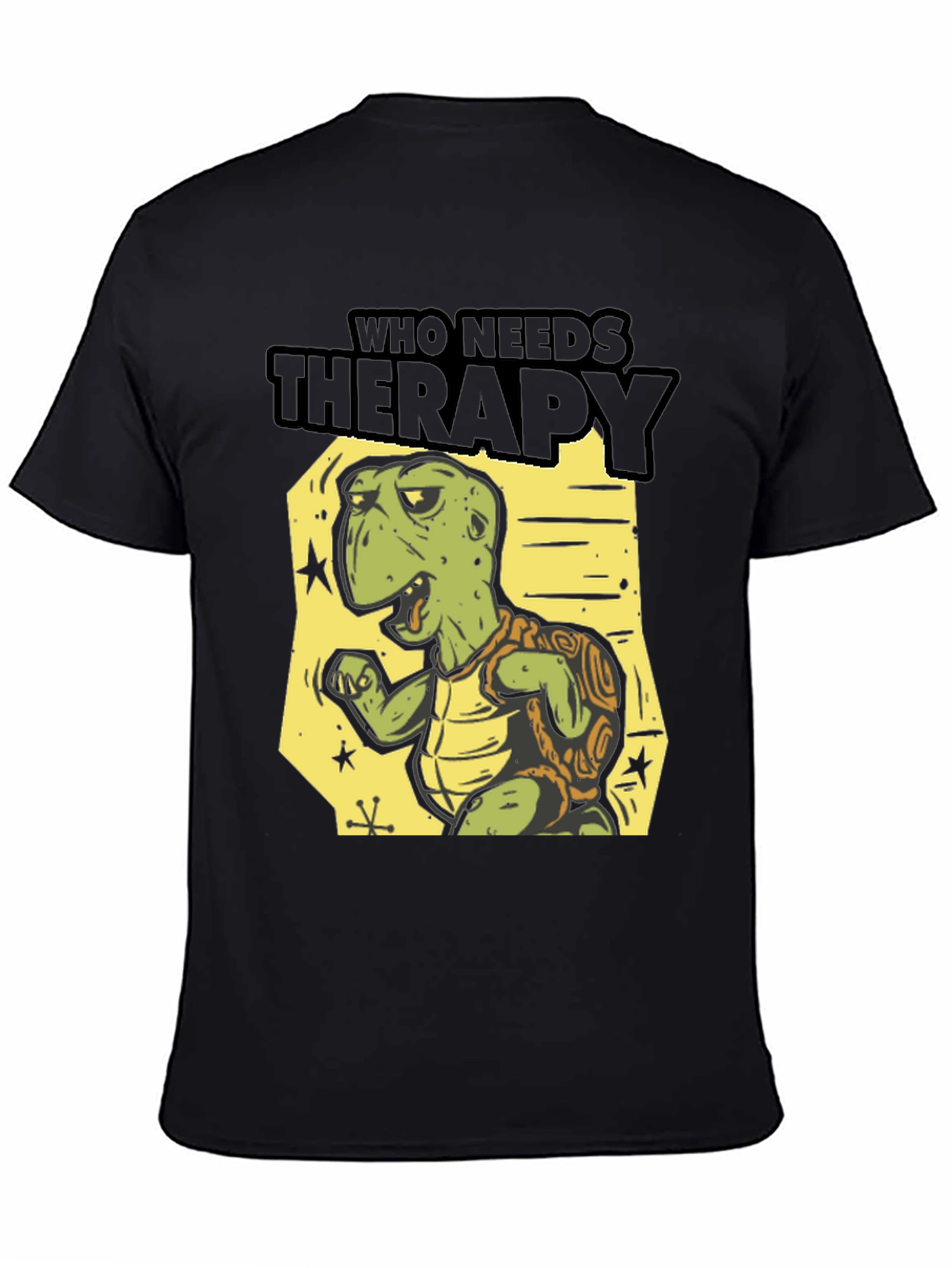 Who Needs Therapy Turtle T-Shirt