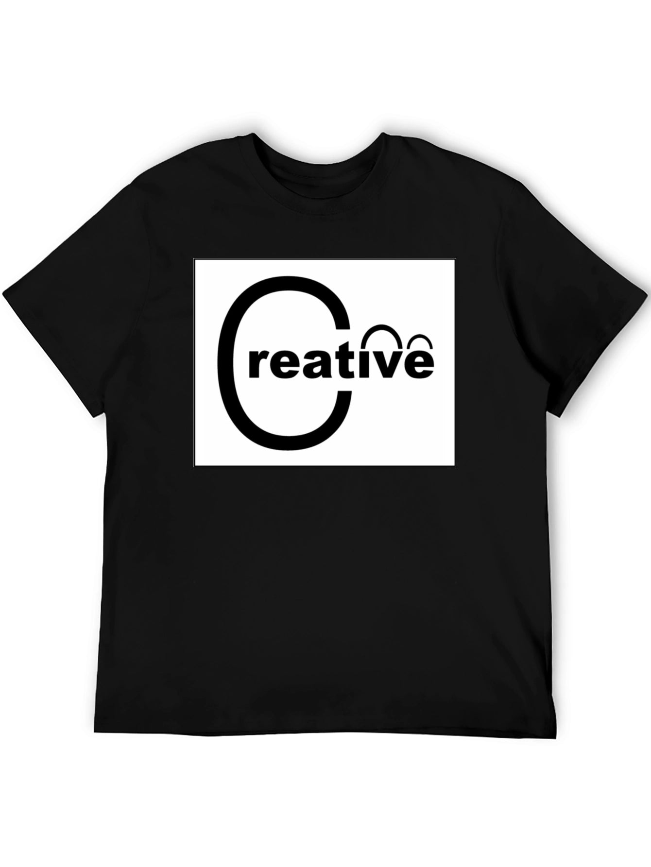 Creative Graphic Black T-Shirt