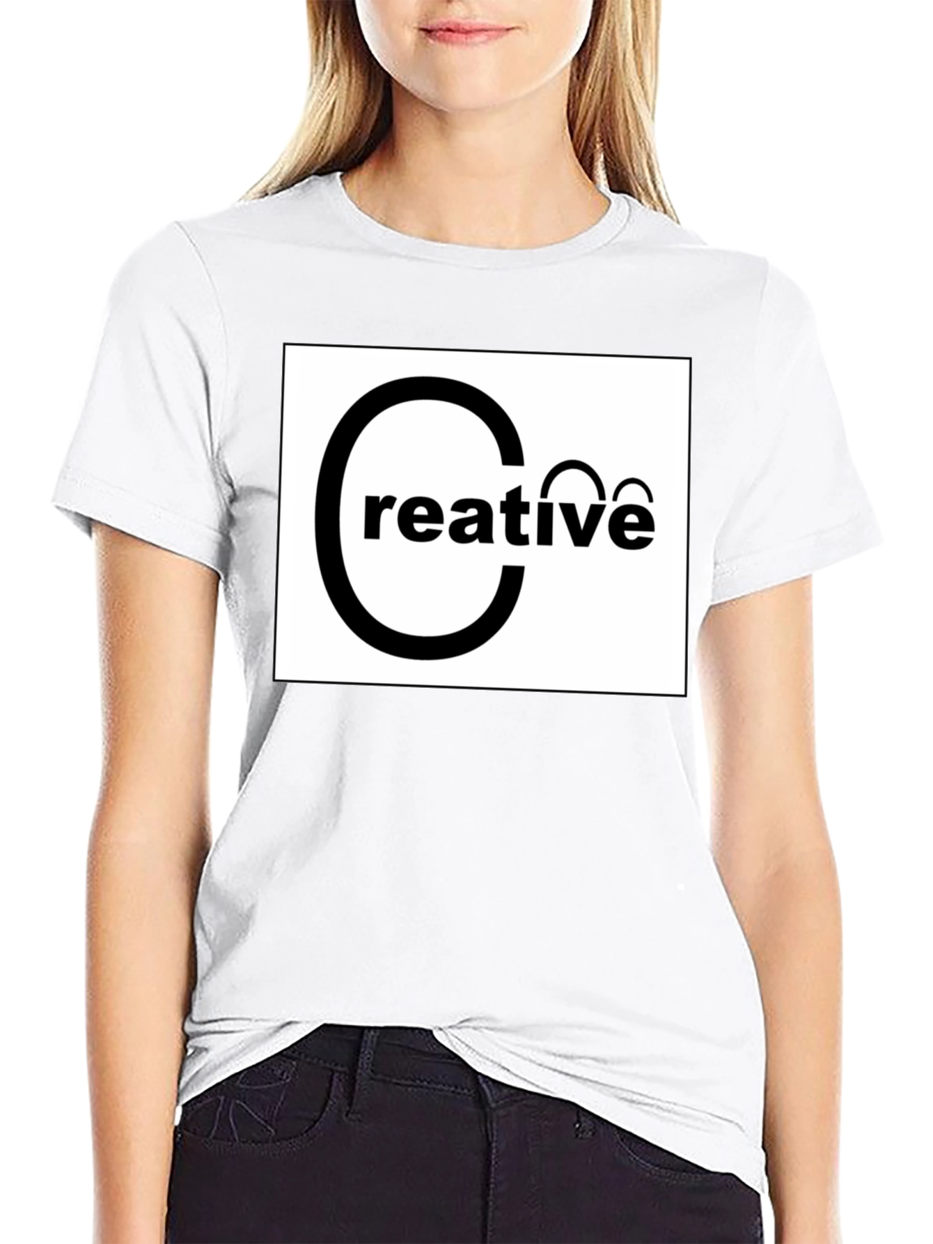 Creative Graphic Black T-Shirt