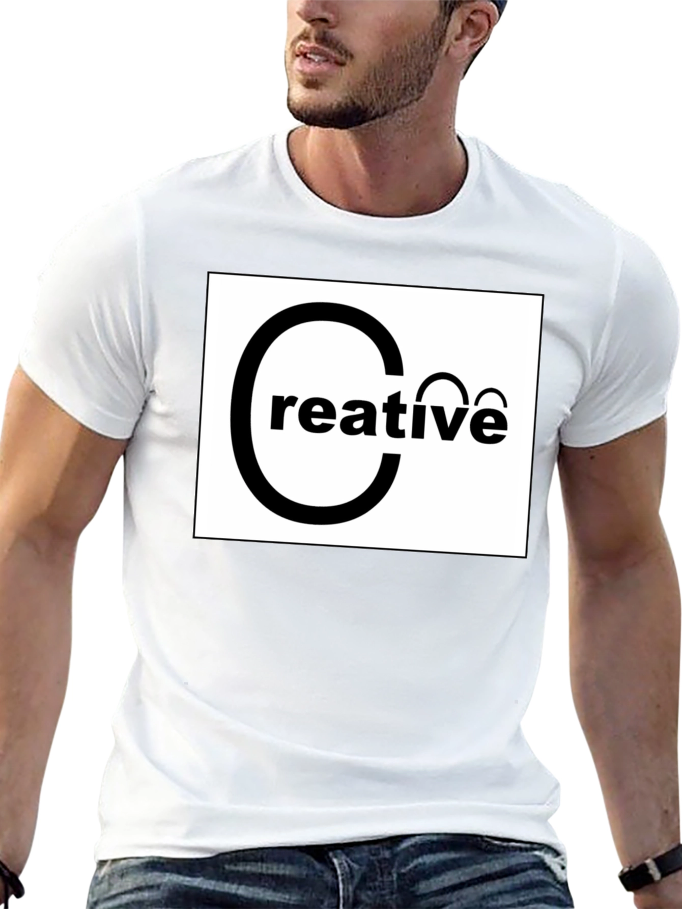 Creative Graphic Black T-Shirt