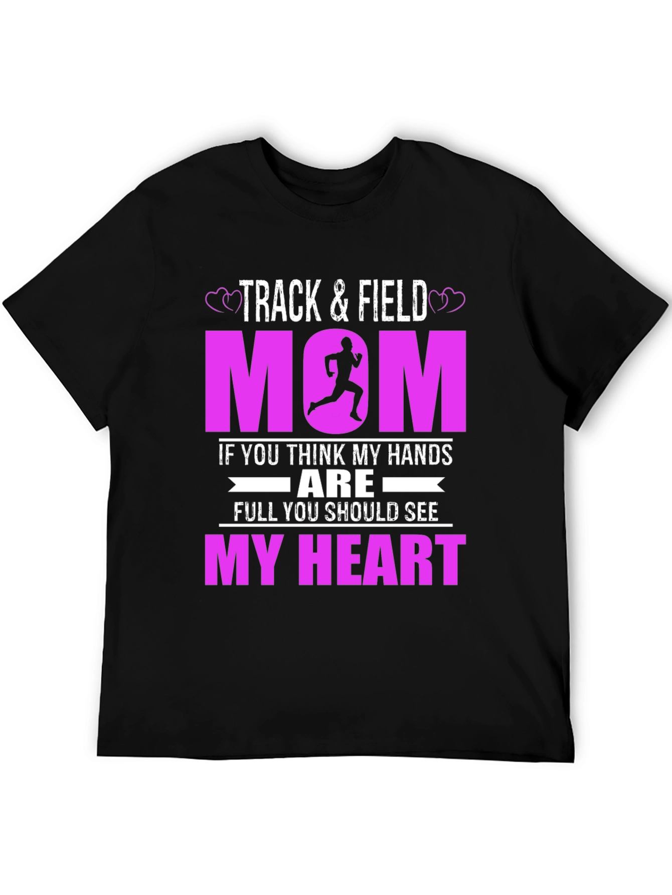 Track and Field Mom Graphic T-Shirt