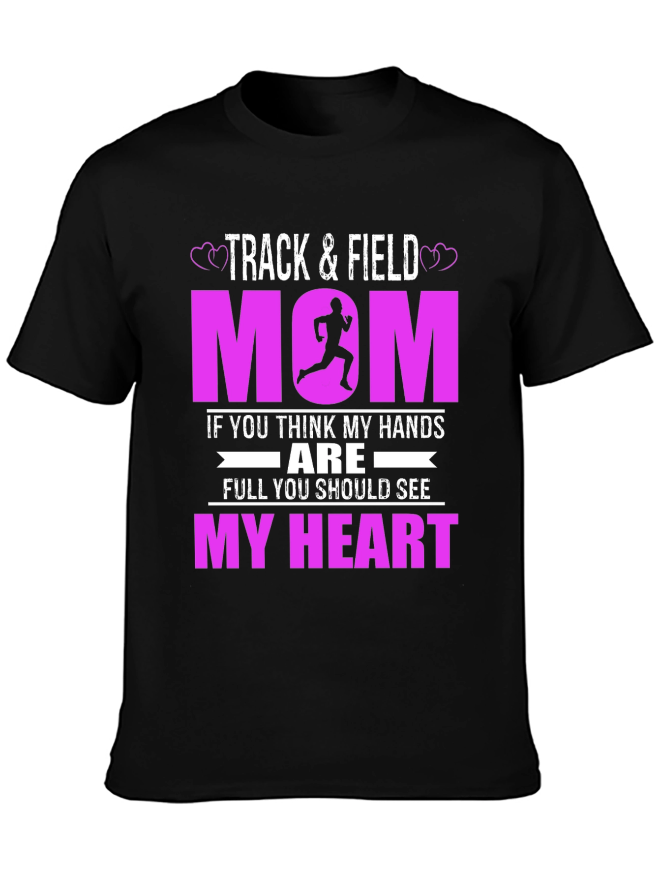 Track and Field Mom Graphic T-Shirt