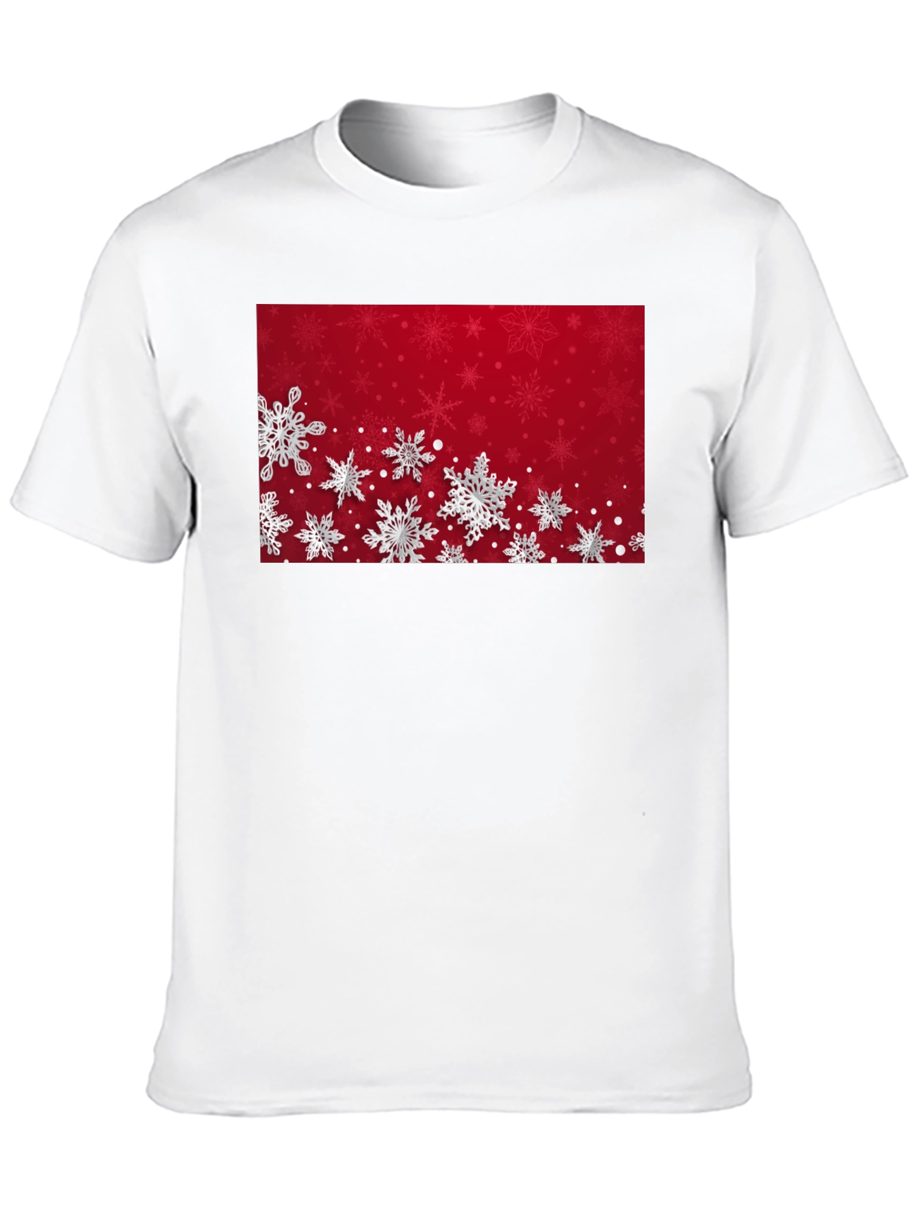 Snowflake Graphic T-Shirt - Festive Holiday Apparel