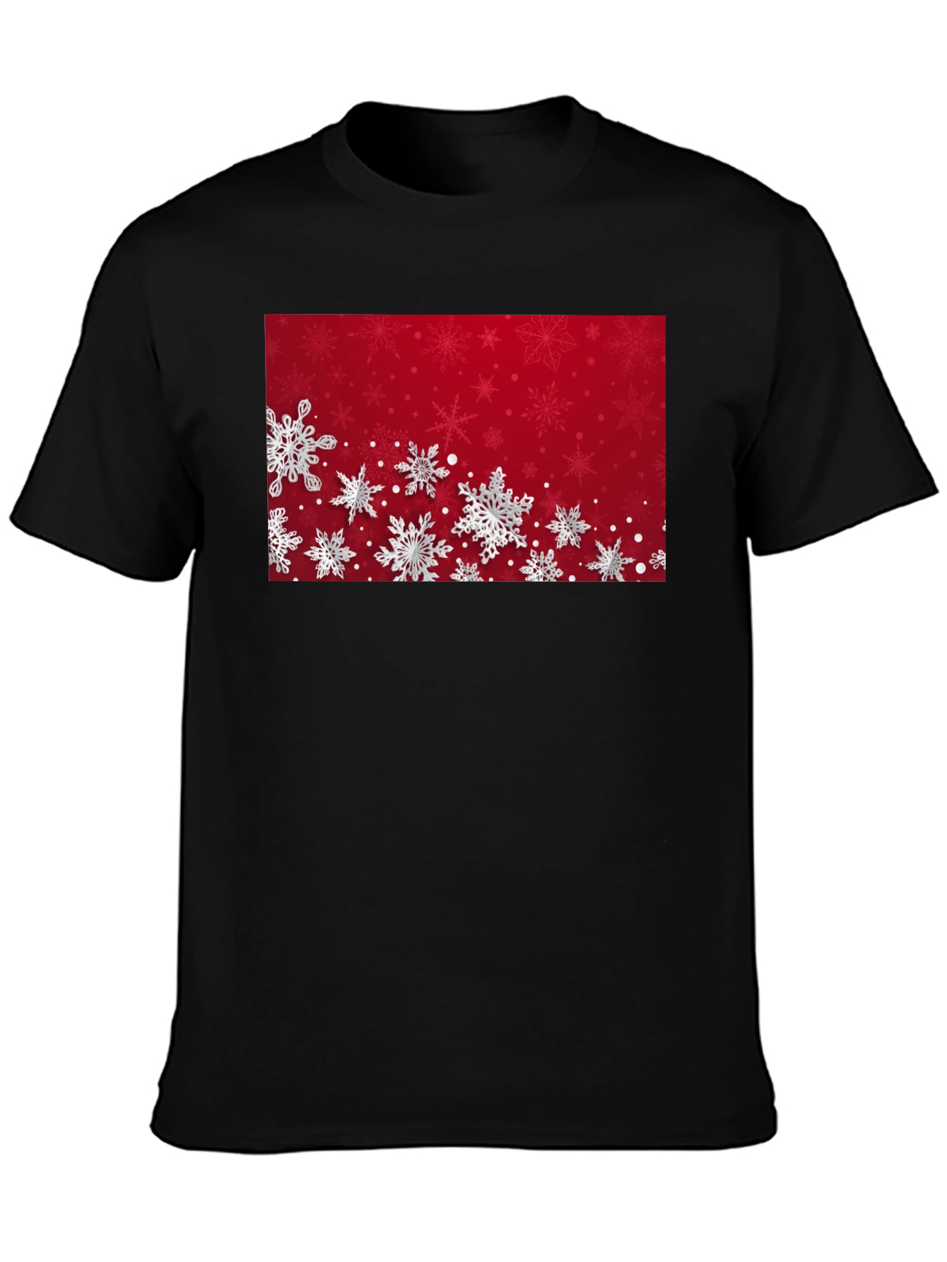 Snowflake Graphic T-Shirt - Festive Holiday Apparel