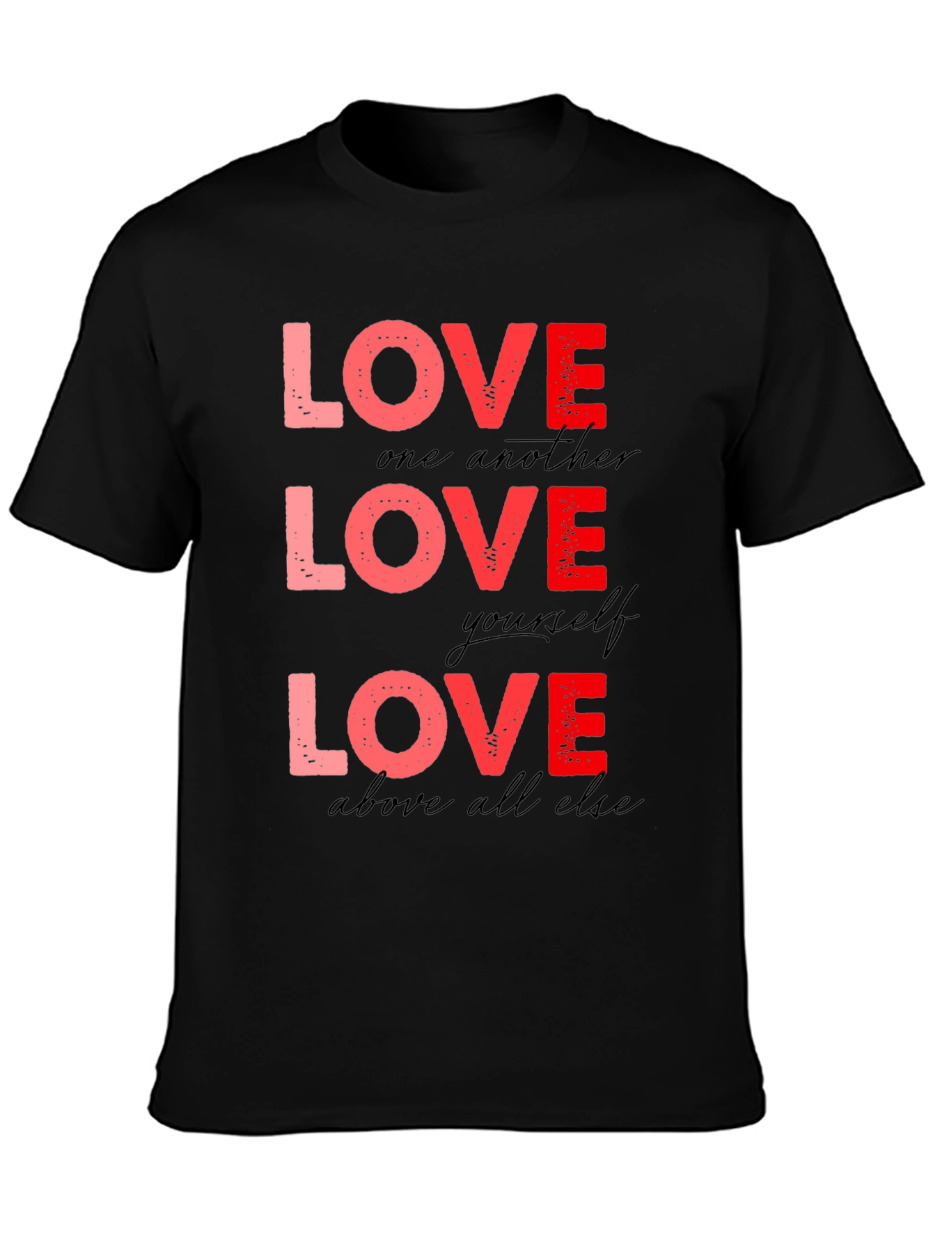 Love One Another T-Shirt - Red Design
