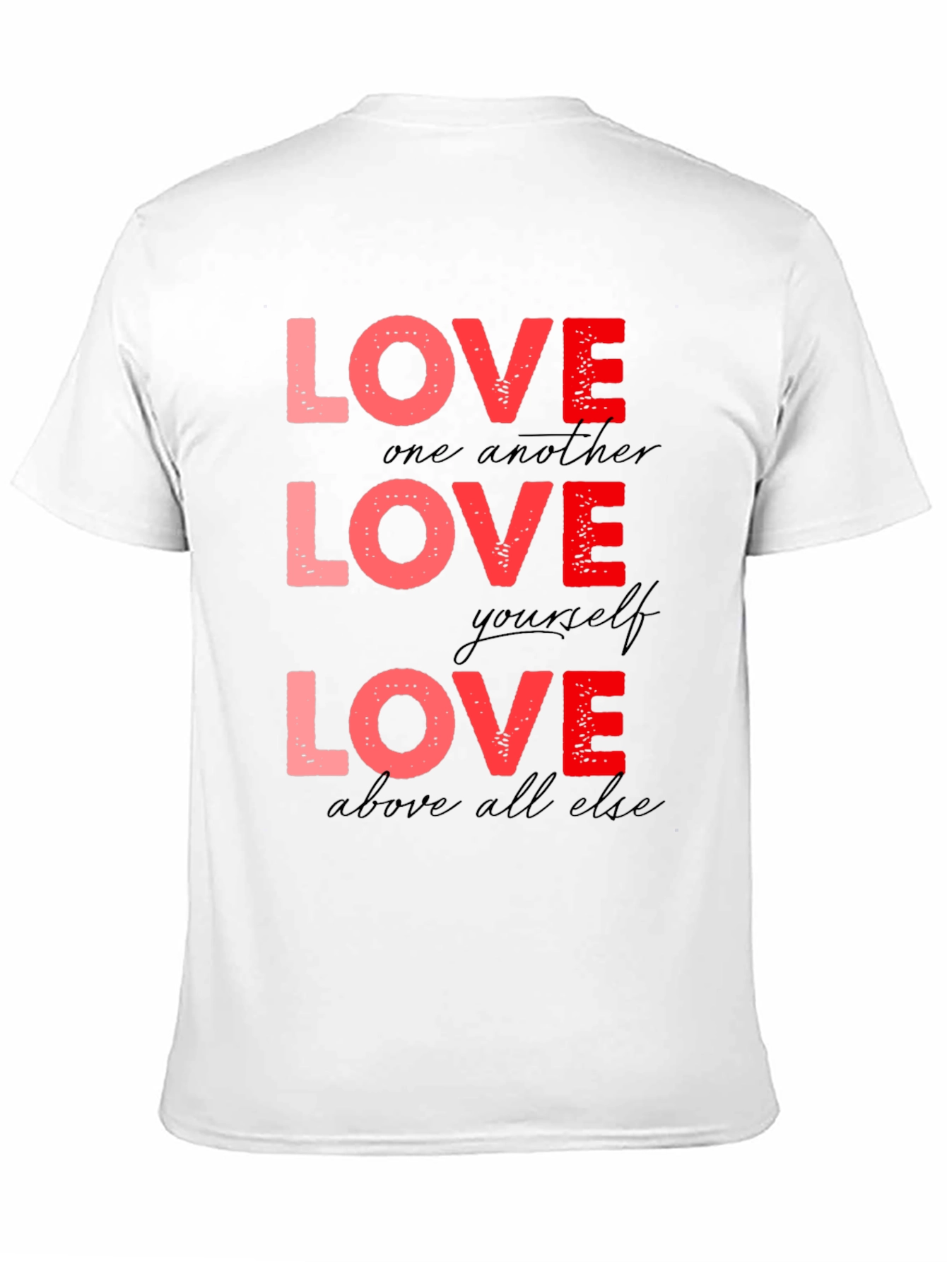 Love One Another T-Shirt - Red Design