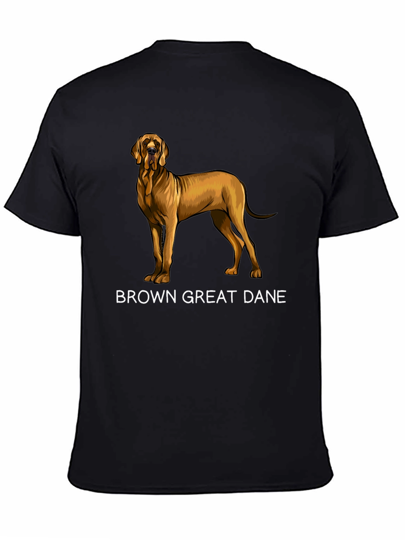 Brown Great Dane Graphic T-Shirt