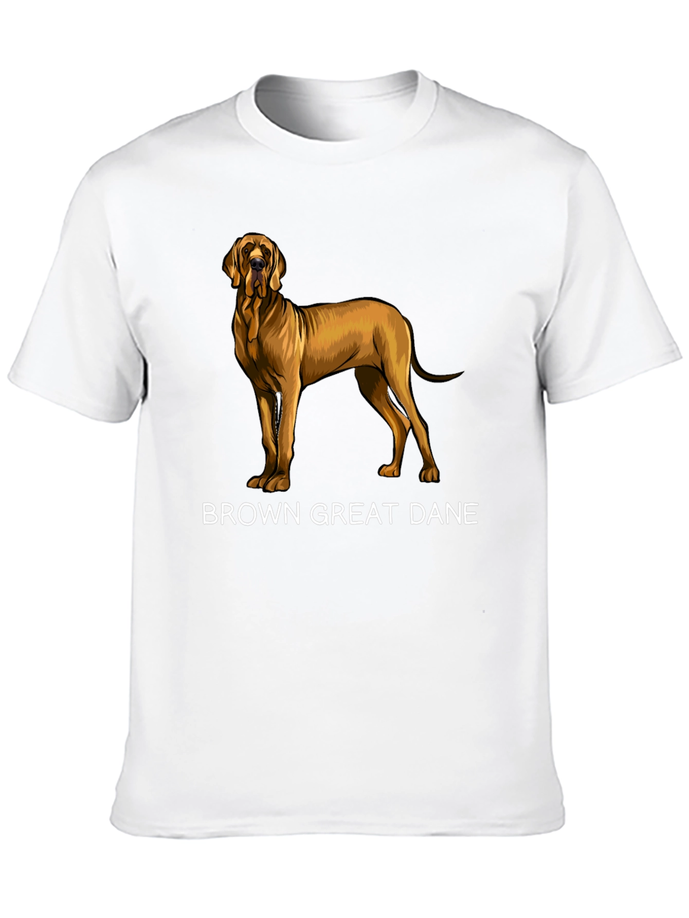 Brown Great Dane Graphic T-Shirt