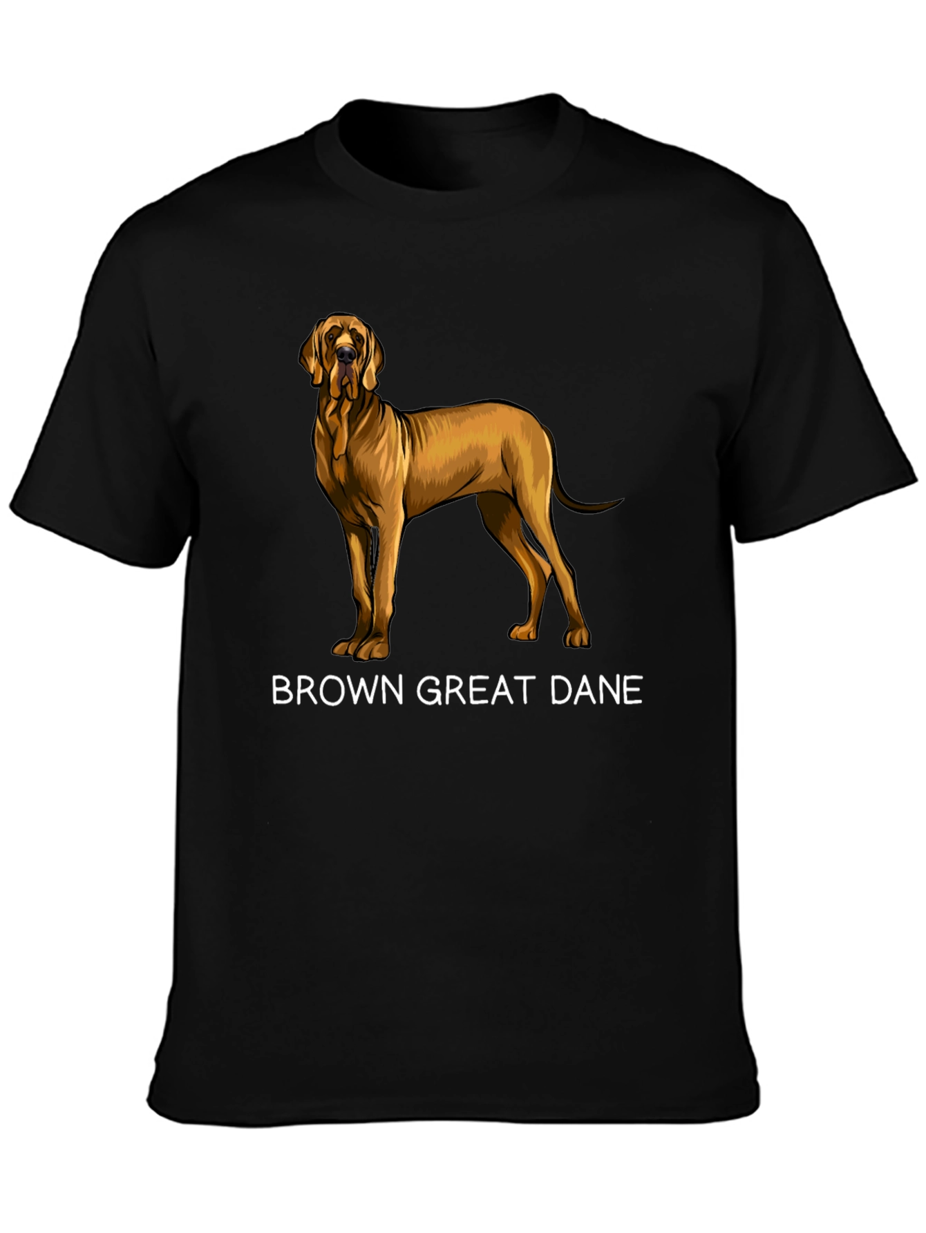 Brown Great Dane Graphic T-Shirt