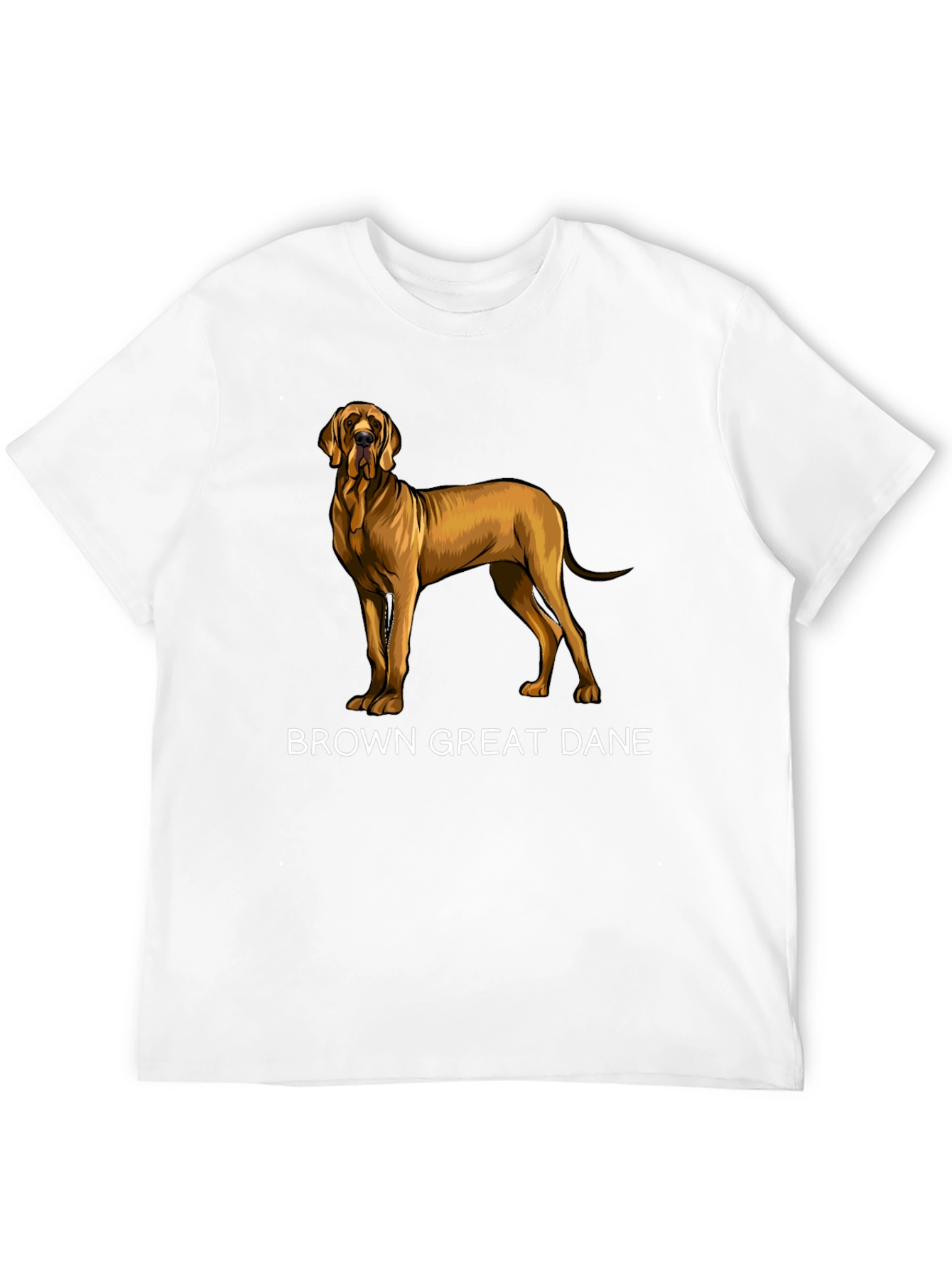 Brown Great Dane Graphic T-Shirt