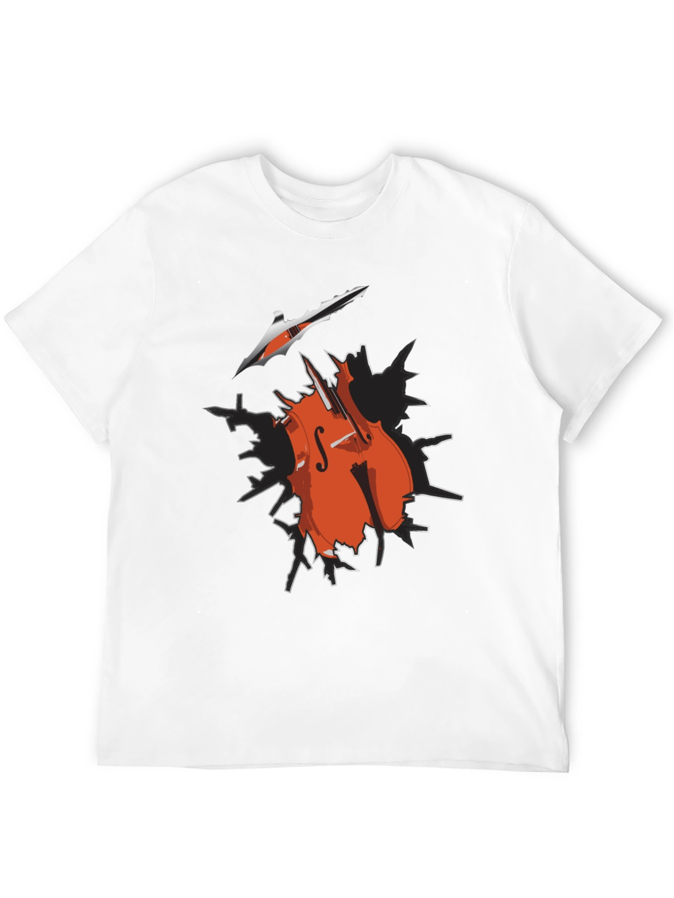 Music Lovers Black Graphic Tee