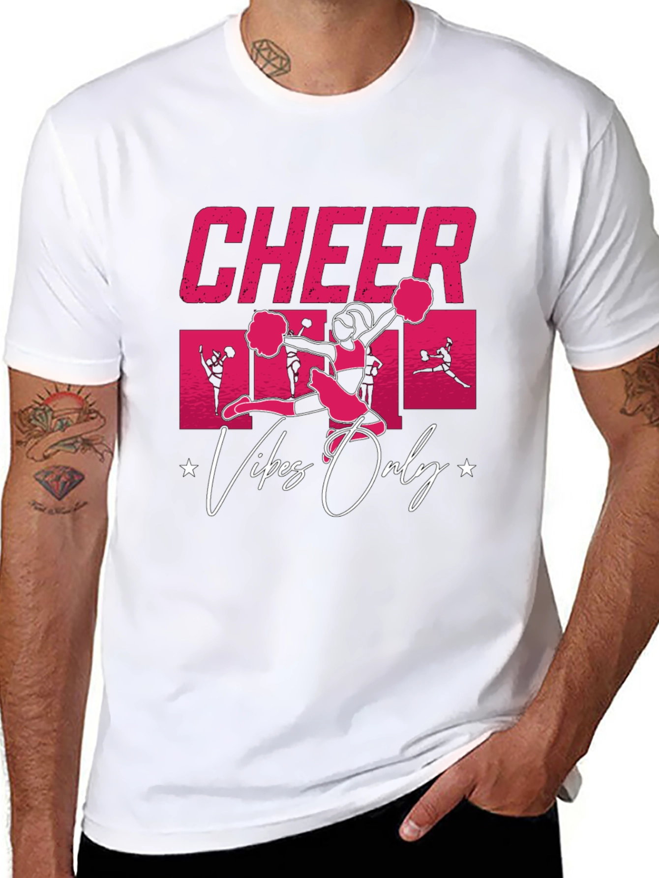 Cheer Vibes Only Graphic T-Shirt